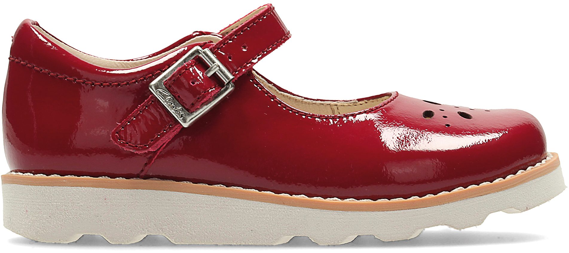 Clarks Crown Posy Infant Red Patent 26123639 - Girls Shoes - Humphries ...