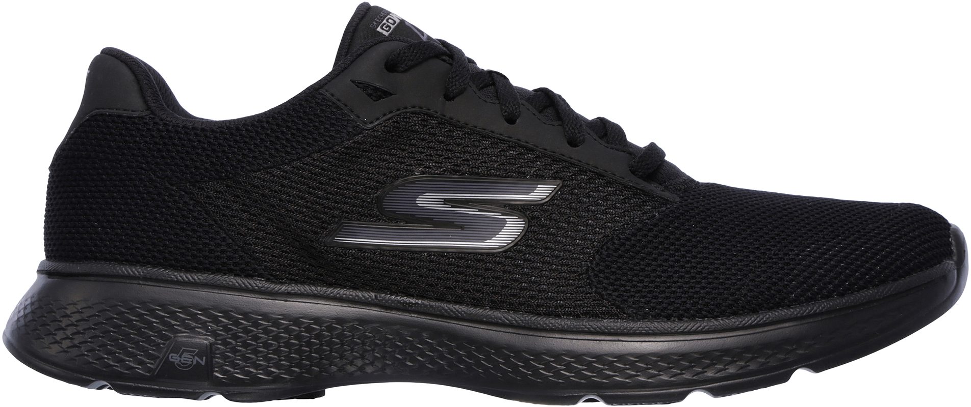 Skechers Go Walk 4 Lace Black 54150 BBK - Trainers - Humphries Shoes