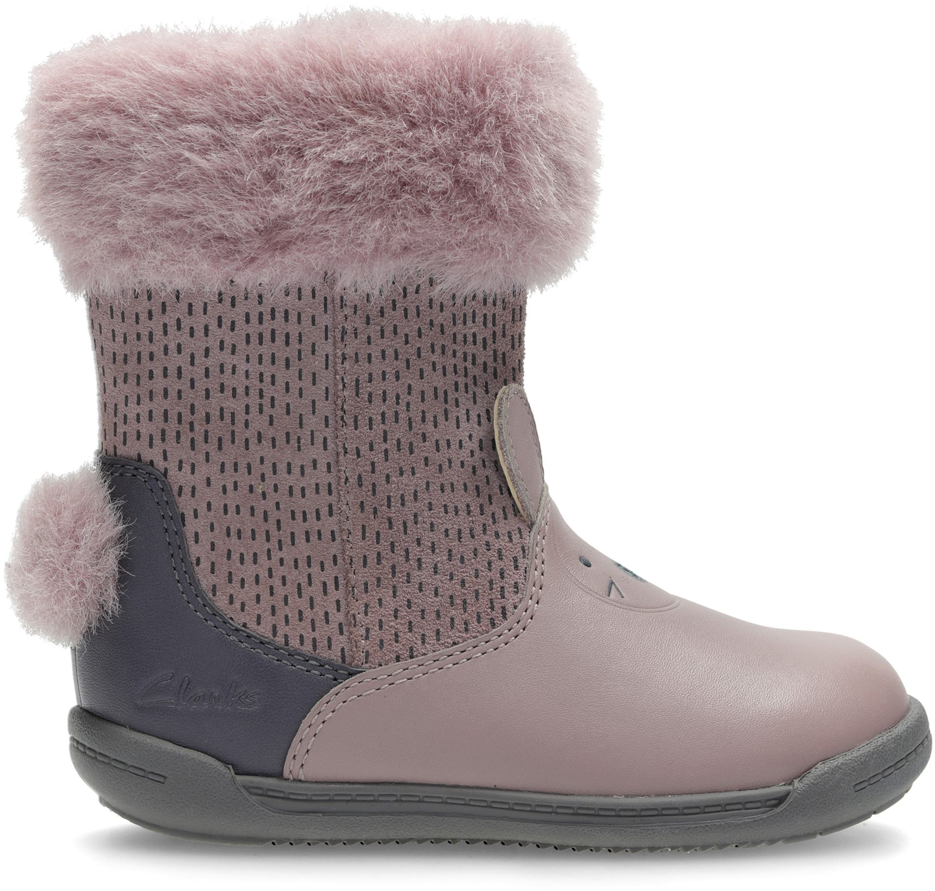 Clarks Iva Time First Dusty Pink Leather 26128338 First Walkers
