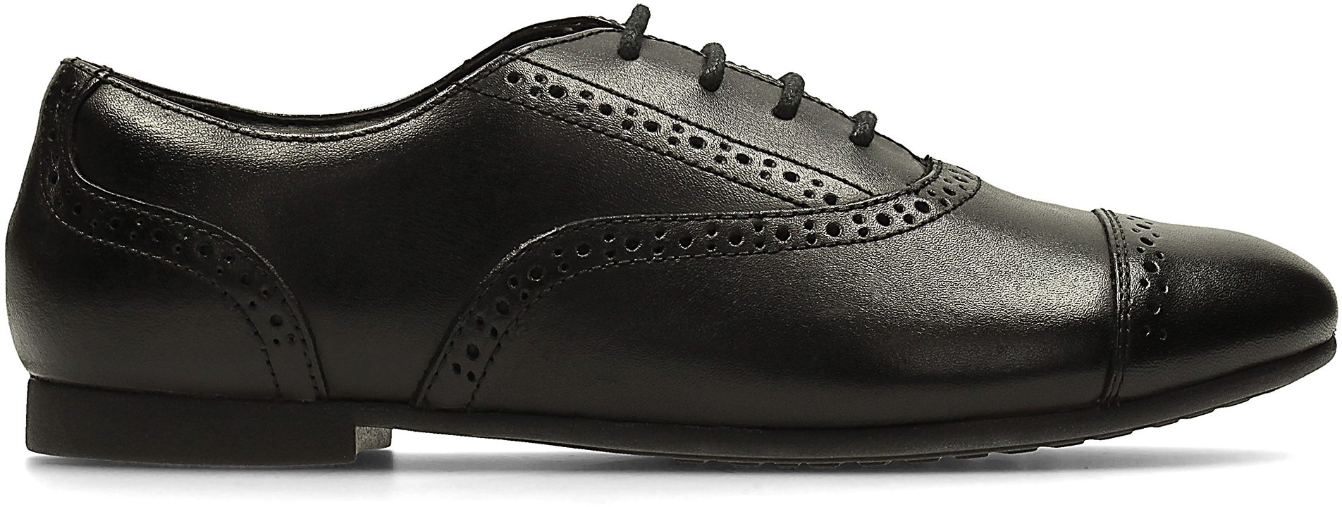 Clarks Selsey Cool BL Black Leather 26118895 Girls School Shoes Humphries Shoes