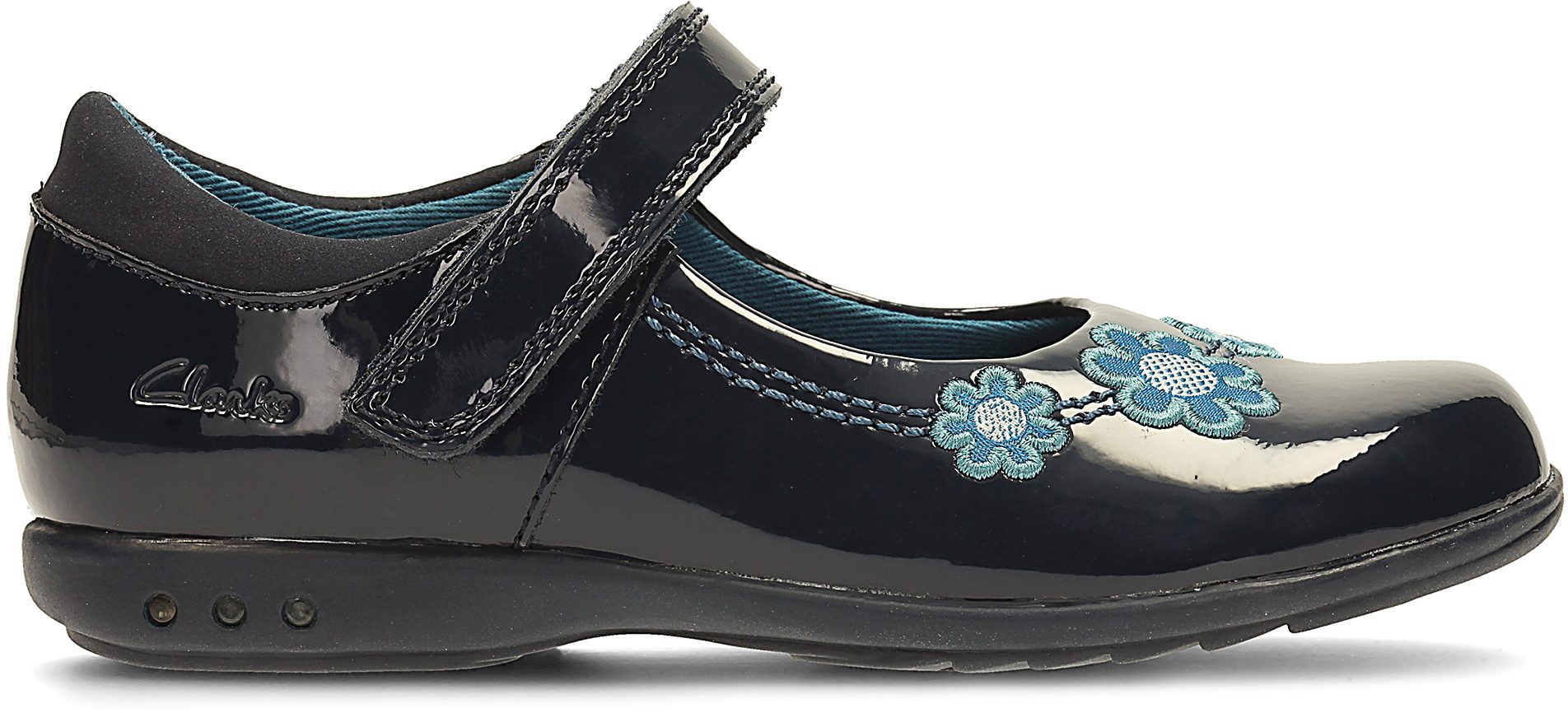 Scarpe Clarks Bambina Trixi Pip Pre - Nere, Vestibilità F, UK 8.5 - Nuove