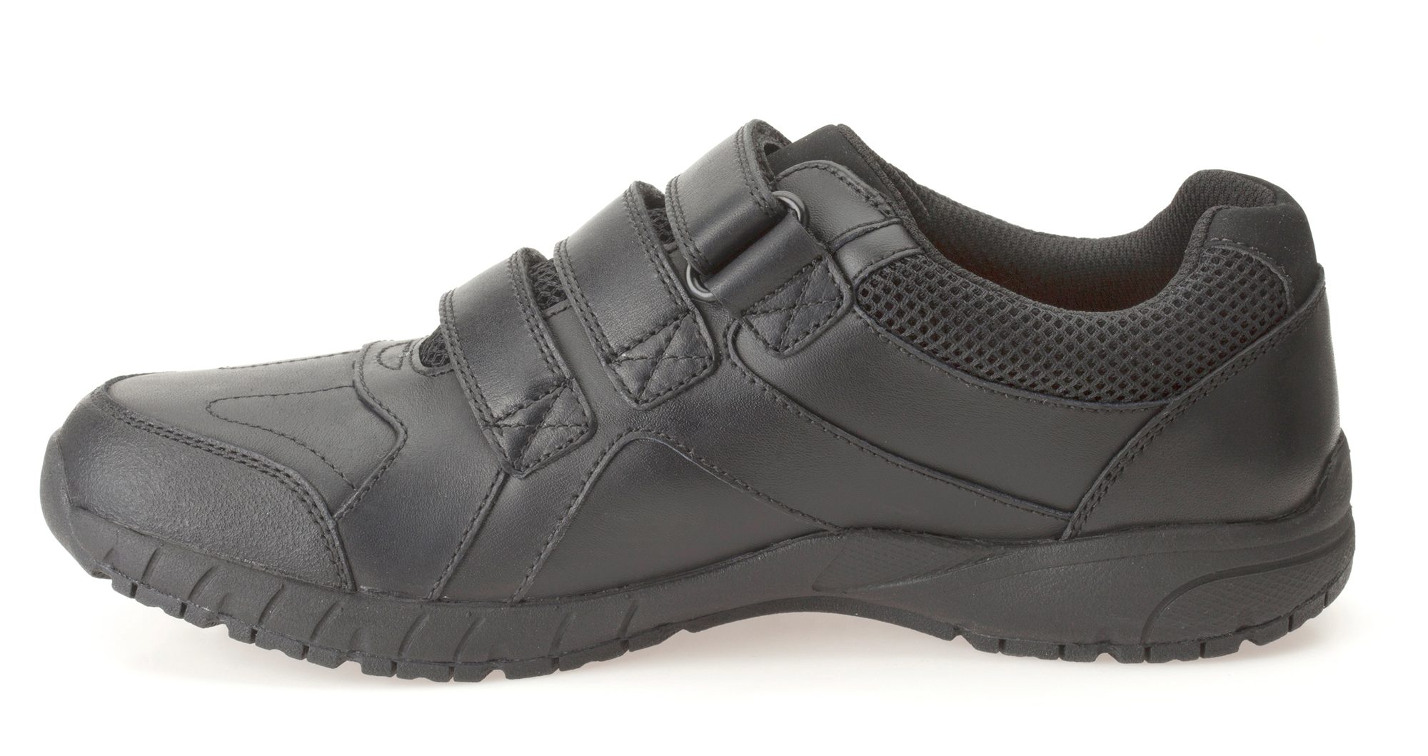 Clarks Air Suffolk BL Black Leather 26100788 - Boys School Shoes ...