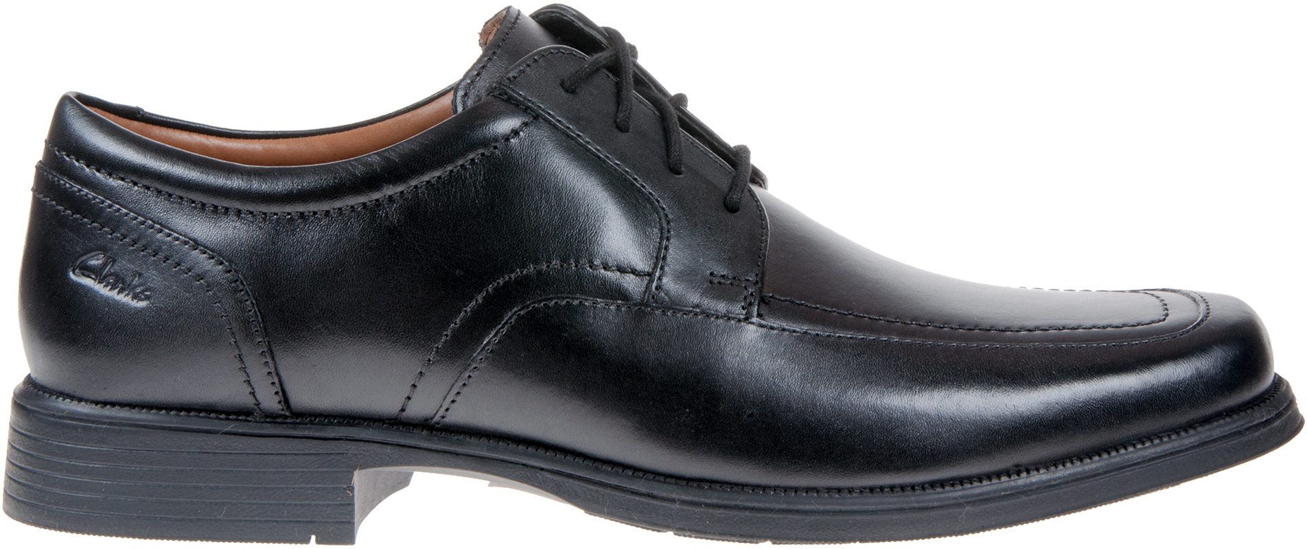 Clarks Huckley Spring Black Leather 26107249 - Formal Shoes - Humphries ...