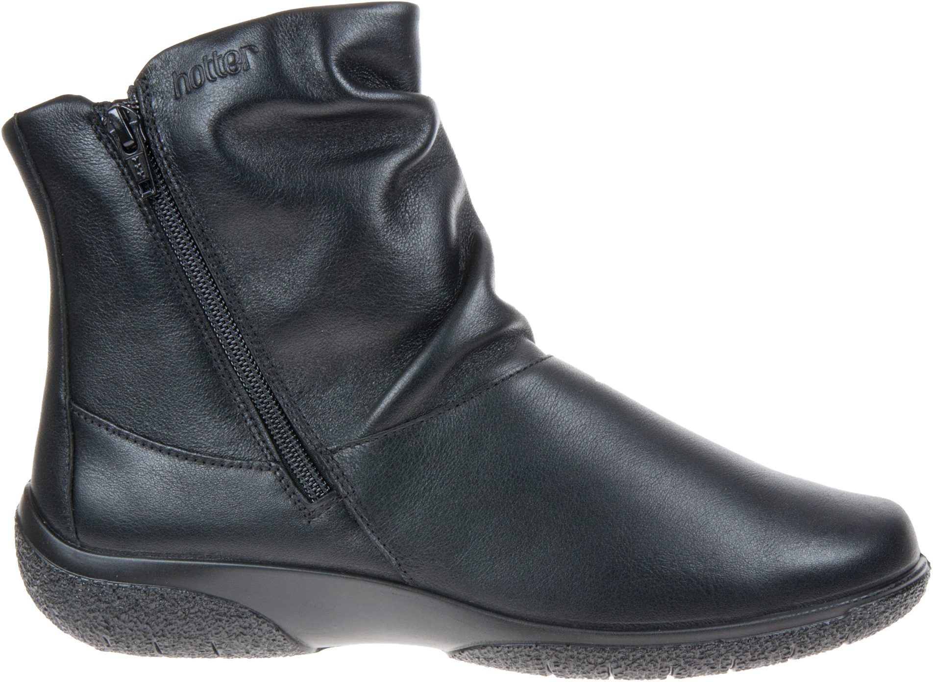 Hotter Whisper Black - Ankle Boots - Humphries Shoes