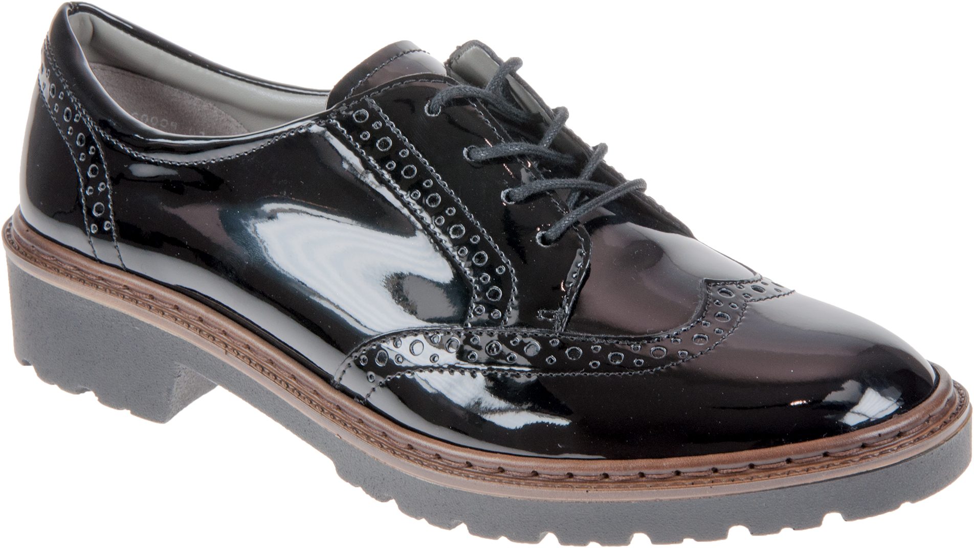 Ara Portland Black Patent 22-60006 01 - Everyday Shoes - Humphries Shoes