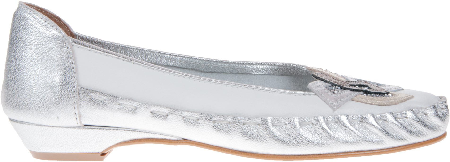 Zaccho 4569 Silver / White 4569 - Ballerina Shoes - Humphries Shoes