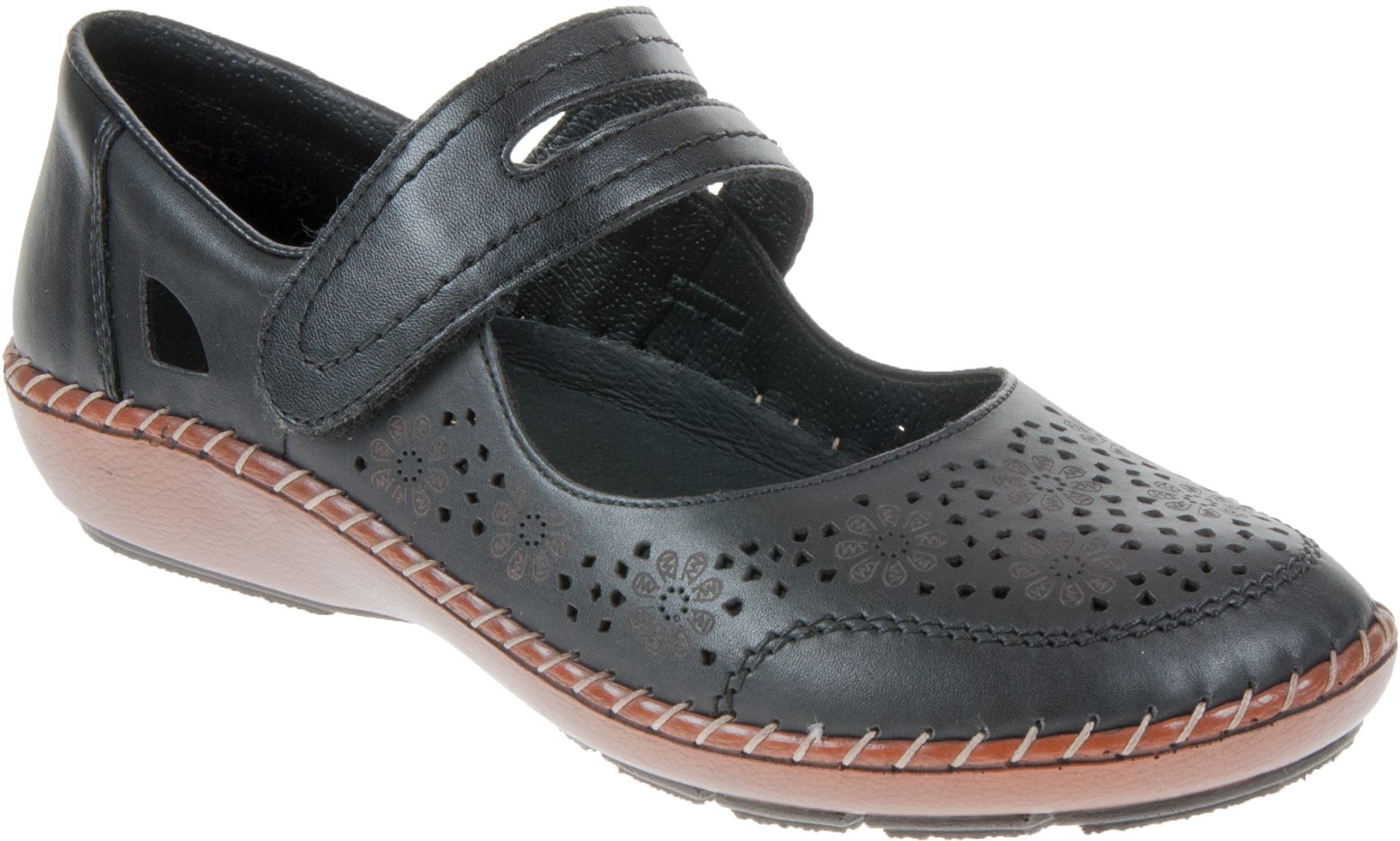 Rieker mary jane shoes black deals