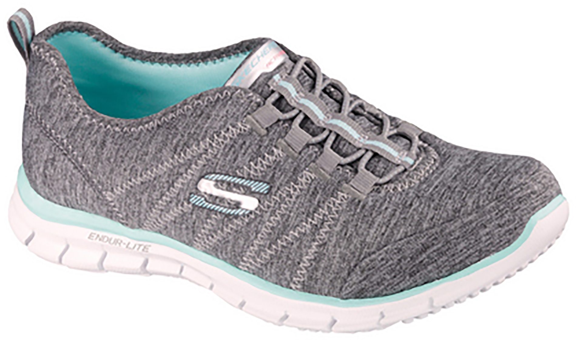 Skechers Glider - Electricity Grey / Aqua 22708 GYAQ - Womens Trainers ...