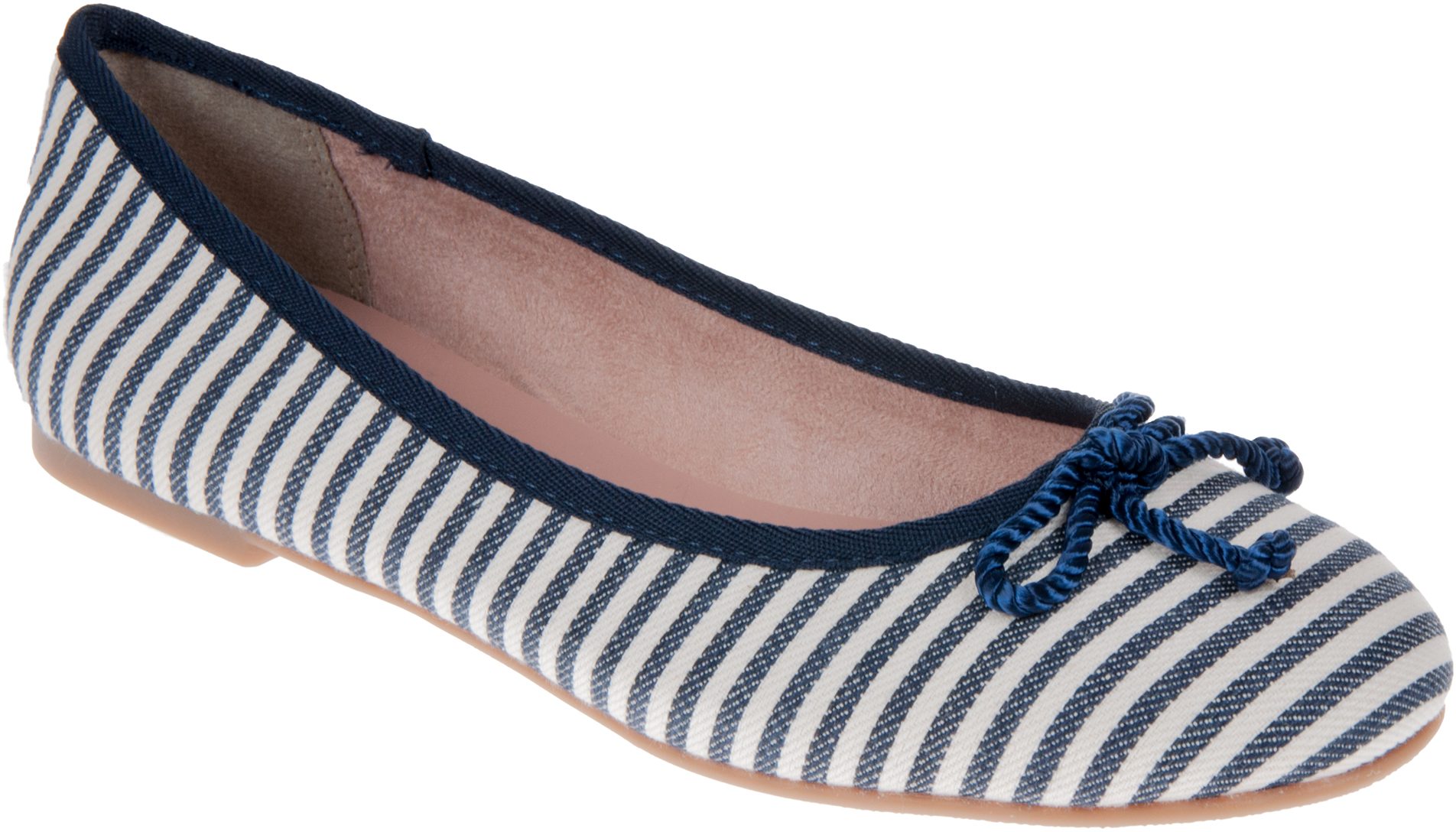 Tamaris Sakura Navy Stripes 22142 20 865 Ballerina Shoes Humphries tamaris-sakura-navy-stripes-22142-20-865-ballerina-shoes-humphries
