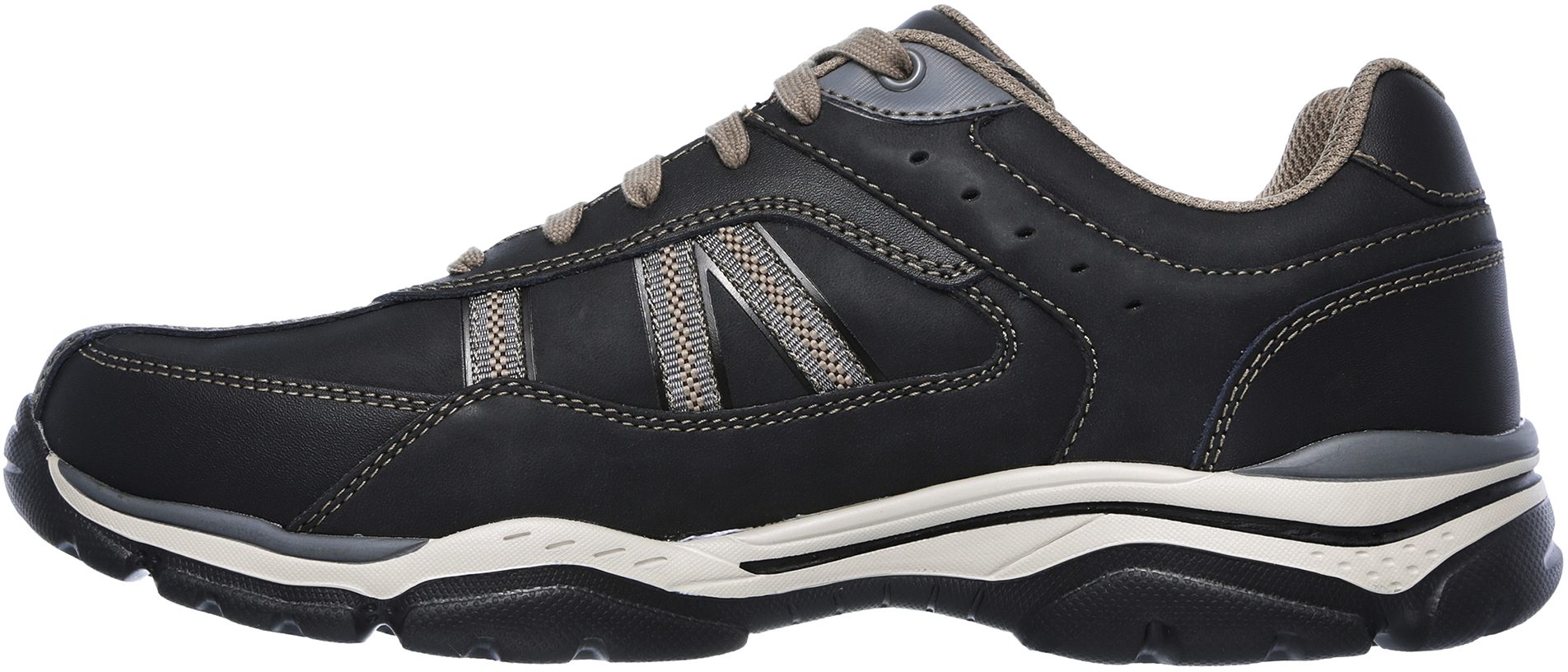 Skechers Relaxed Fit: Rovato - Texon Black / Taupe 65418 BKTP ...