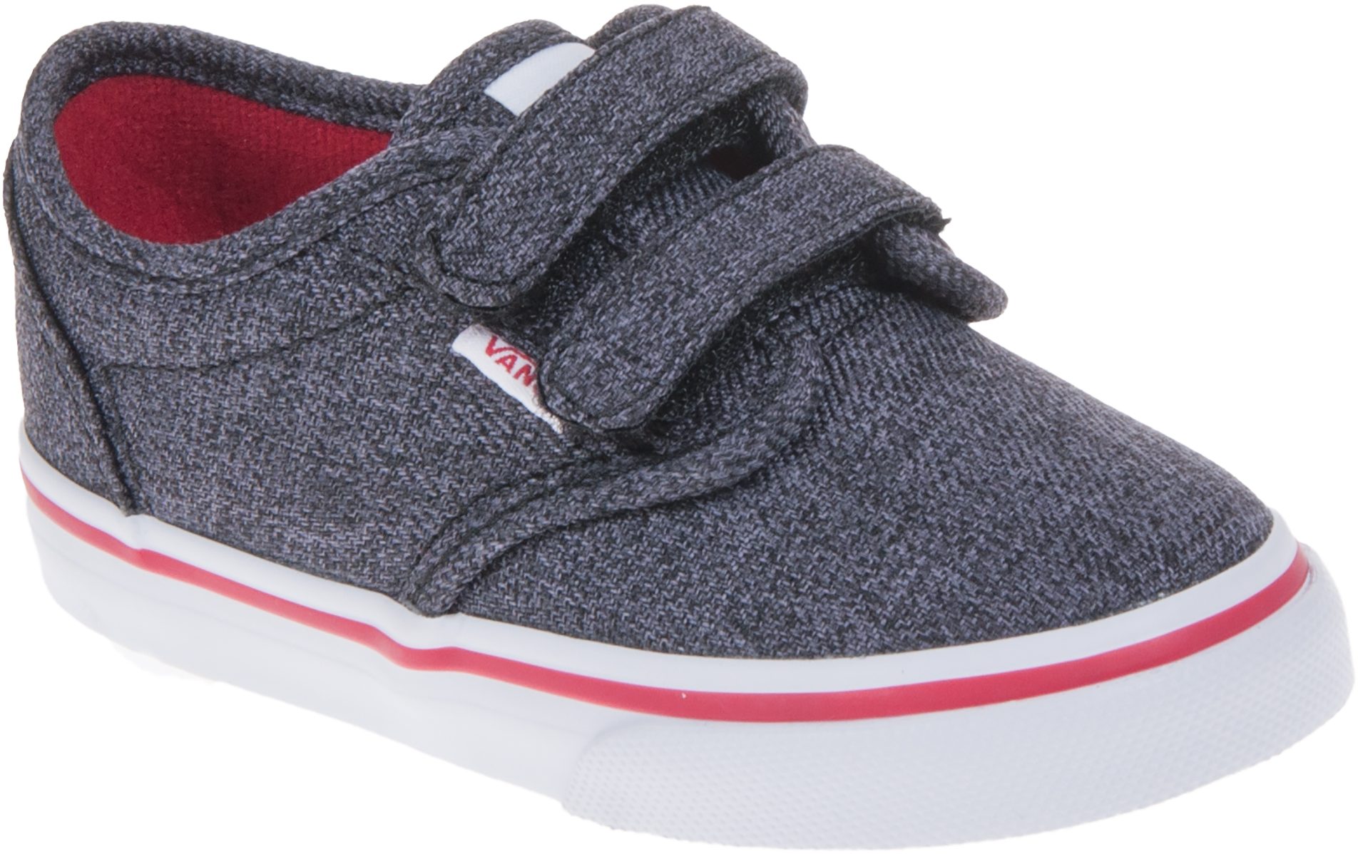 Vans Toddler Atwood Velcro Black / Red VN000RQXQ1W Boys Trainers