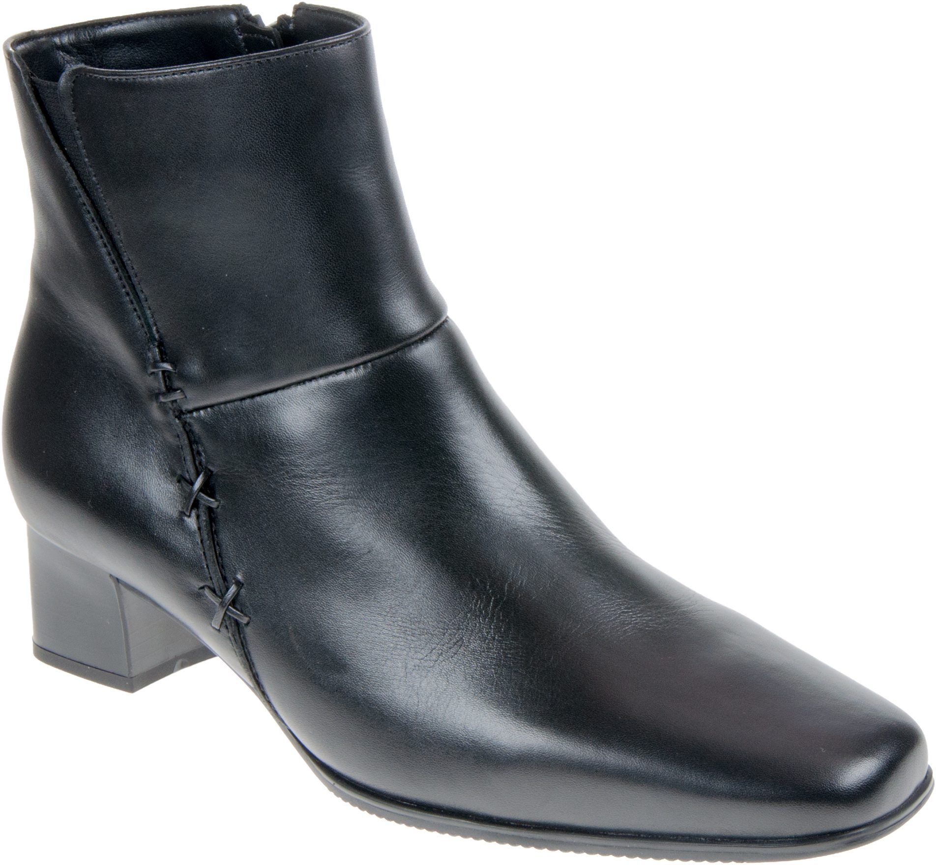 Gabor Bassanio Black Leather 76.620.51 Boots - Humphries Shoes