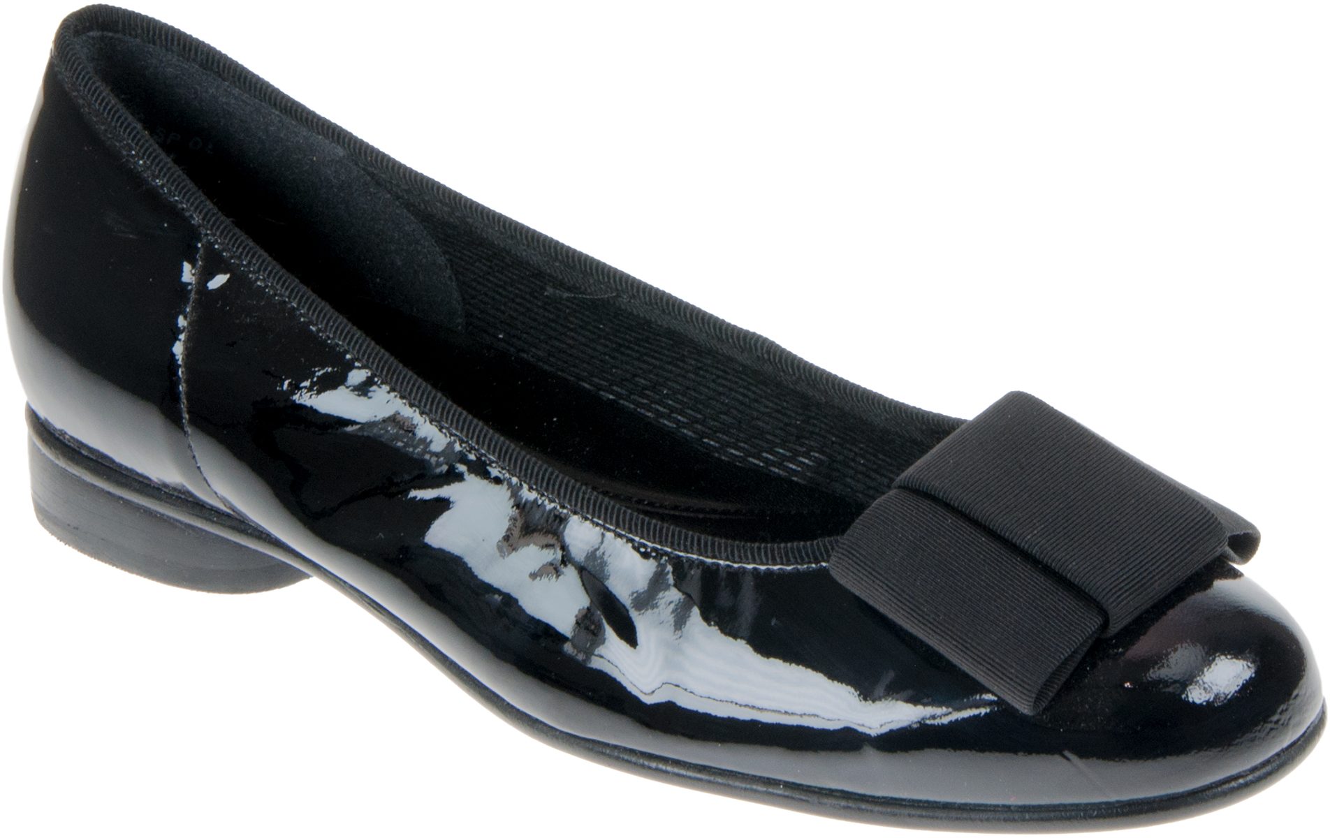 Gabor Assist Black Patent 05.100.97 Ballerina Shoes Humphries Shoes