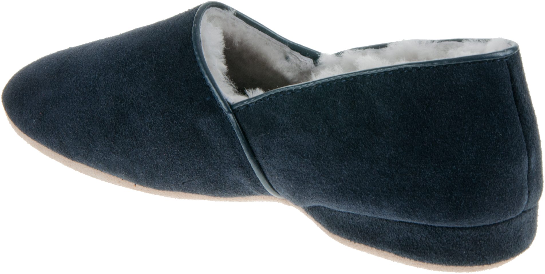 Draper of Glastonbury Anton Navy Suede 22618 Full Slippers