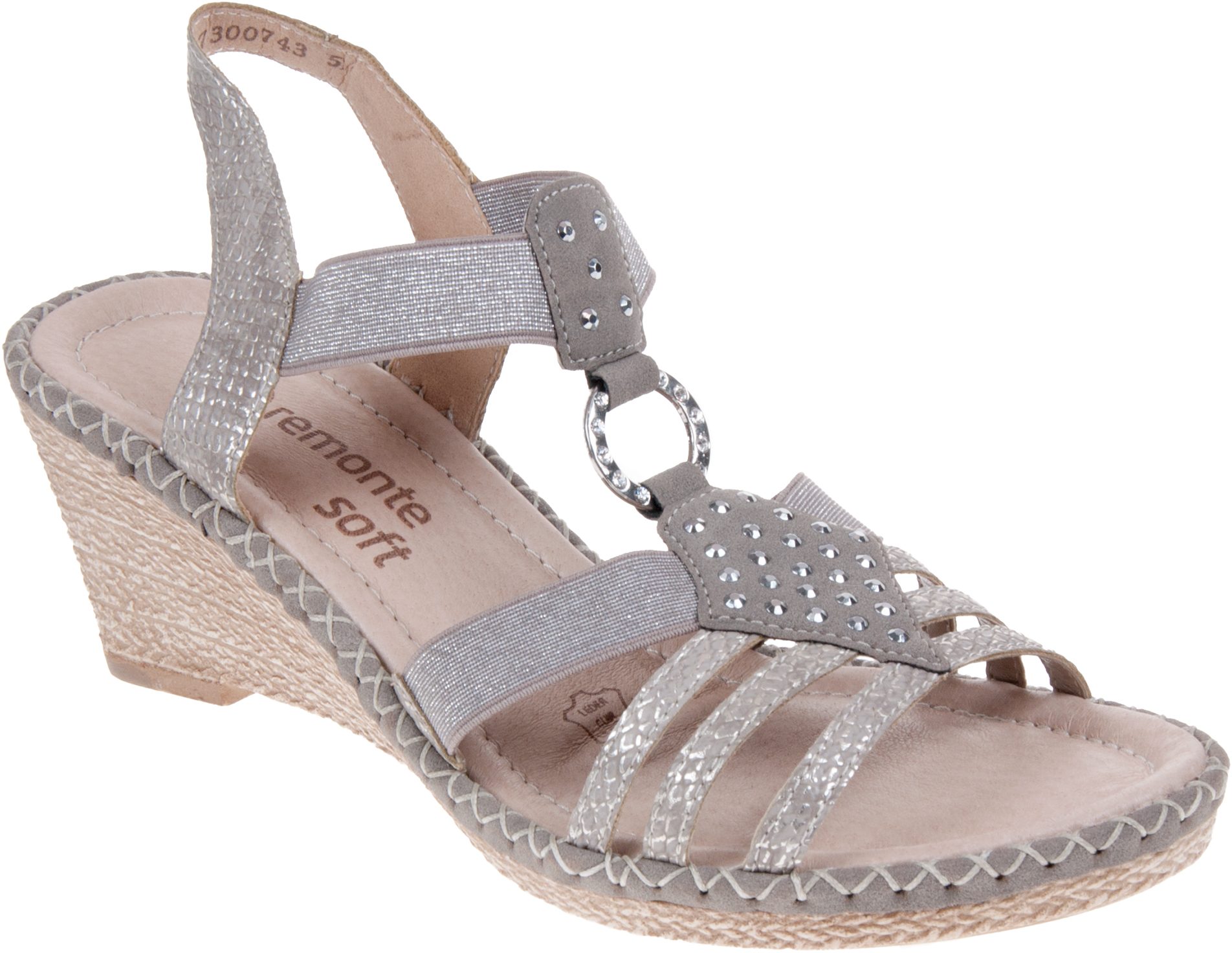 Remonte Calley Grey Combination D6768-65 - Evening Sandals - Humphries ...
