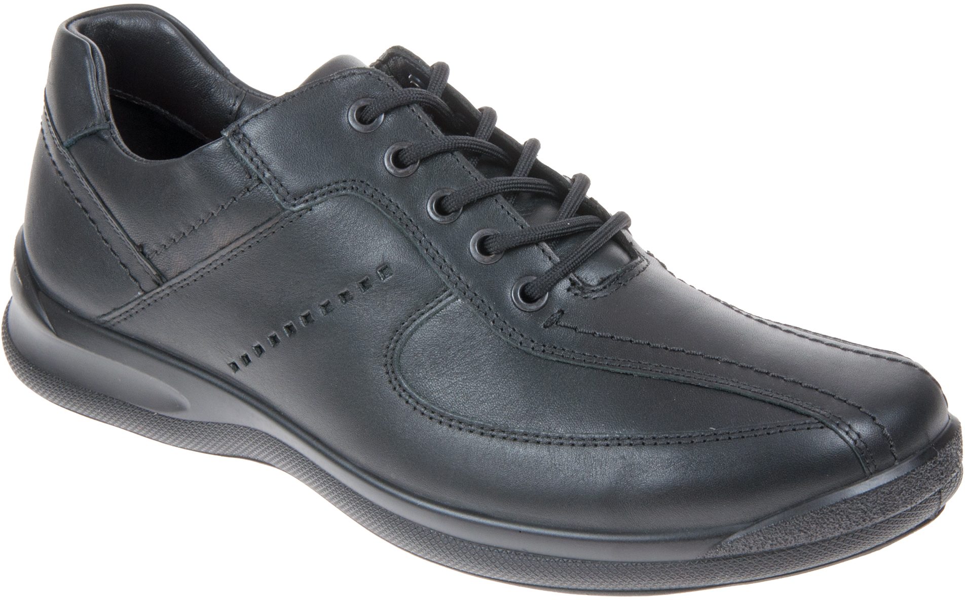 Hotter Lance Jet Black - Casual Shoes - Humphries Shoes