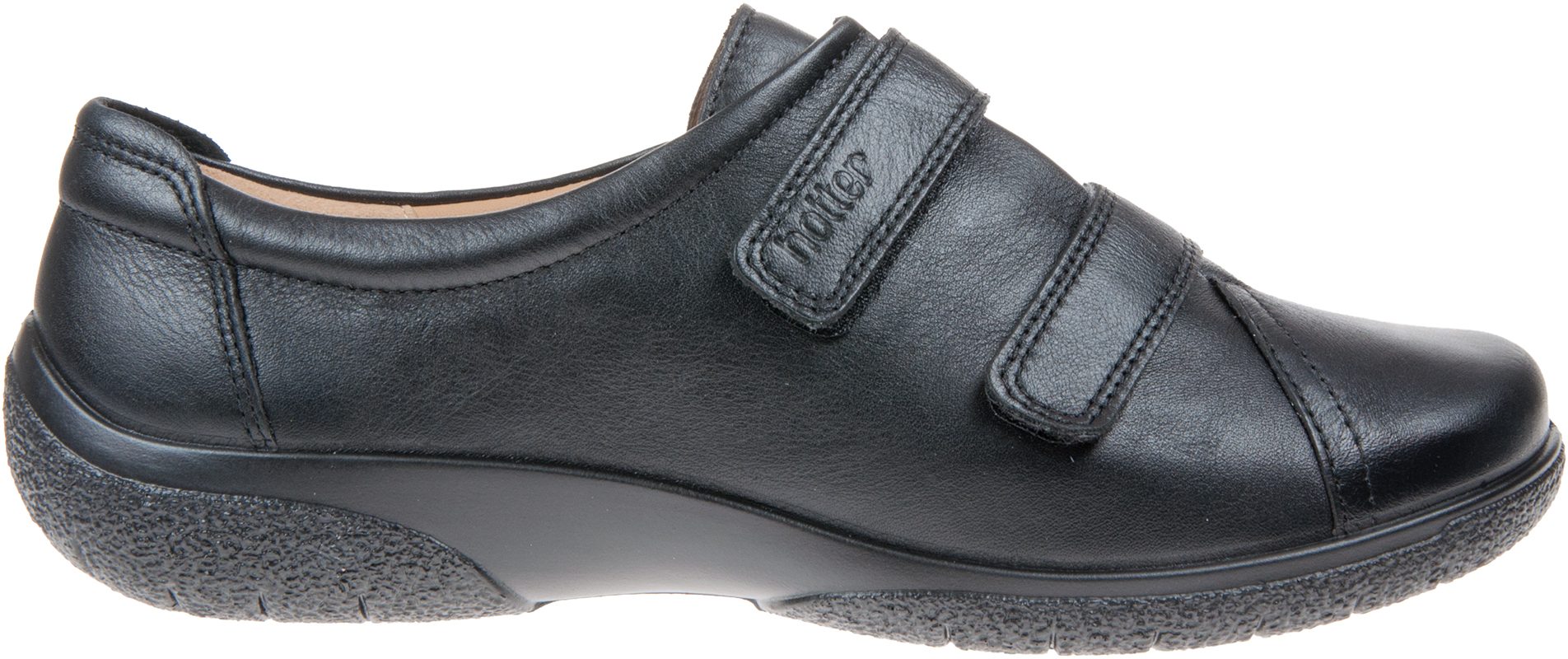 Hotter Leap Jet Black Everyday Shoes Humphries Shoes