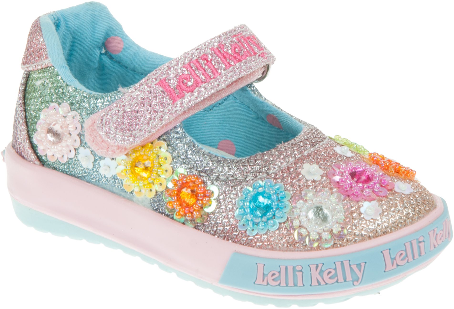 Lelli Kelly Millesoli Baby Dolly Multi Glitter LK5020 GX02 Girls