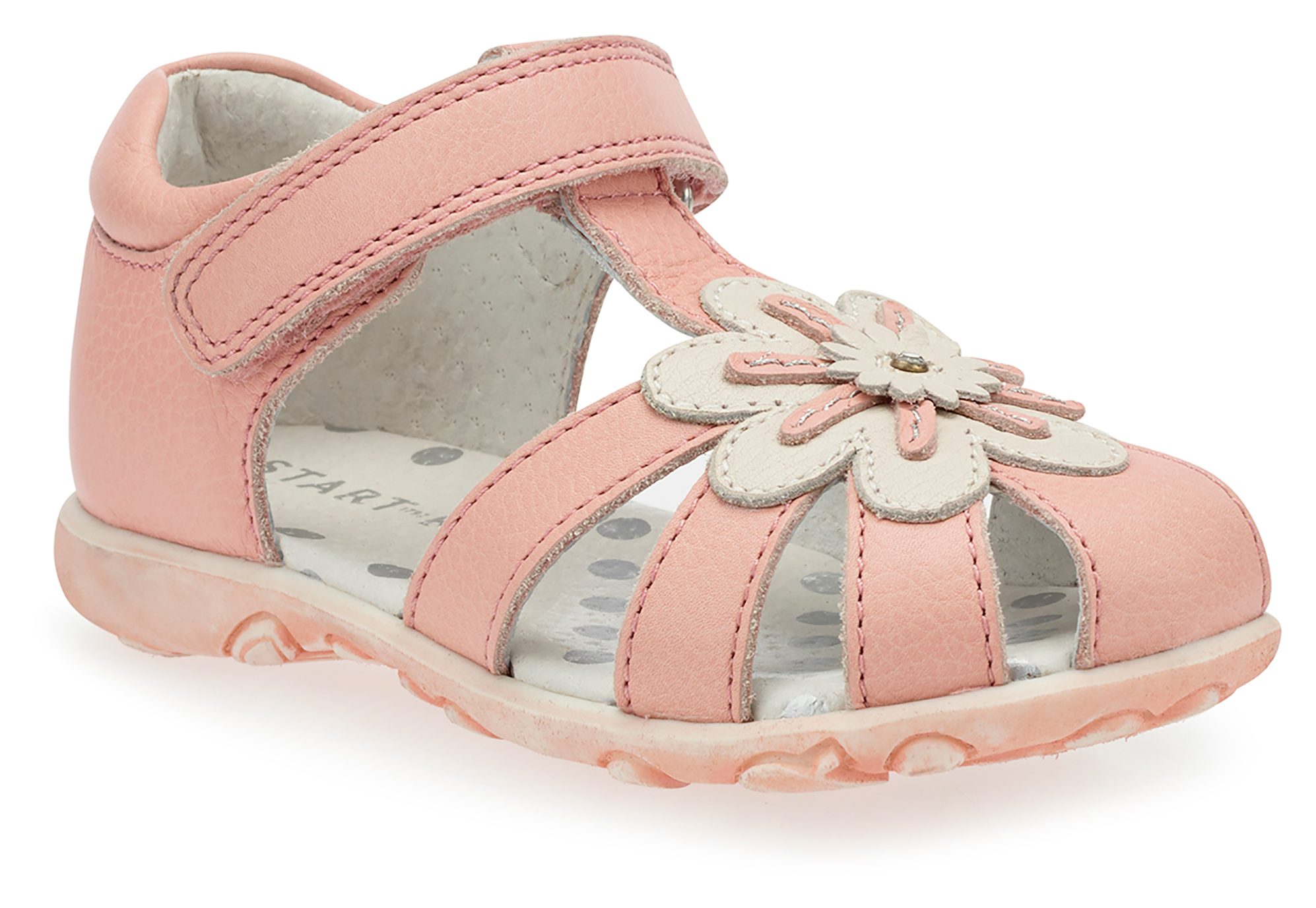 Start-Rite Primrose Pink / Taupe Leather 5164_8 - Girls Sandals ...