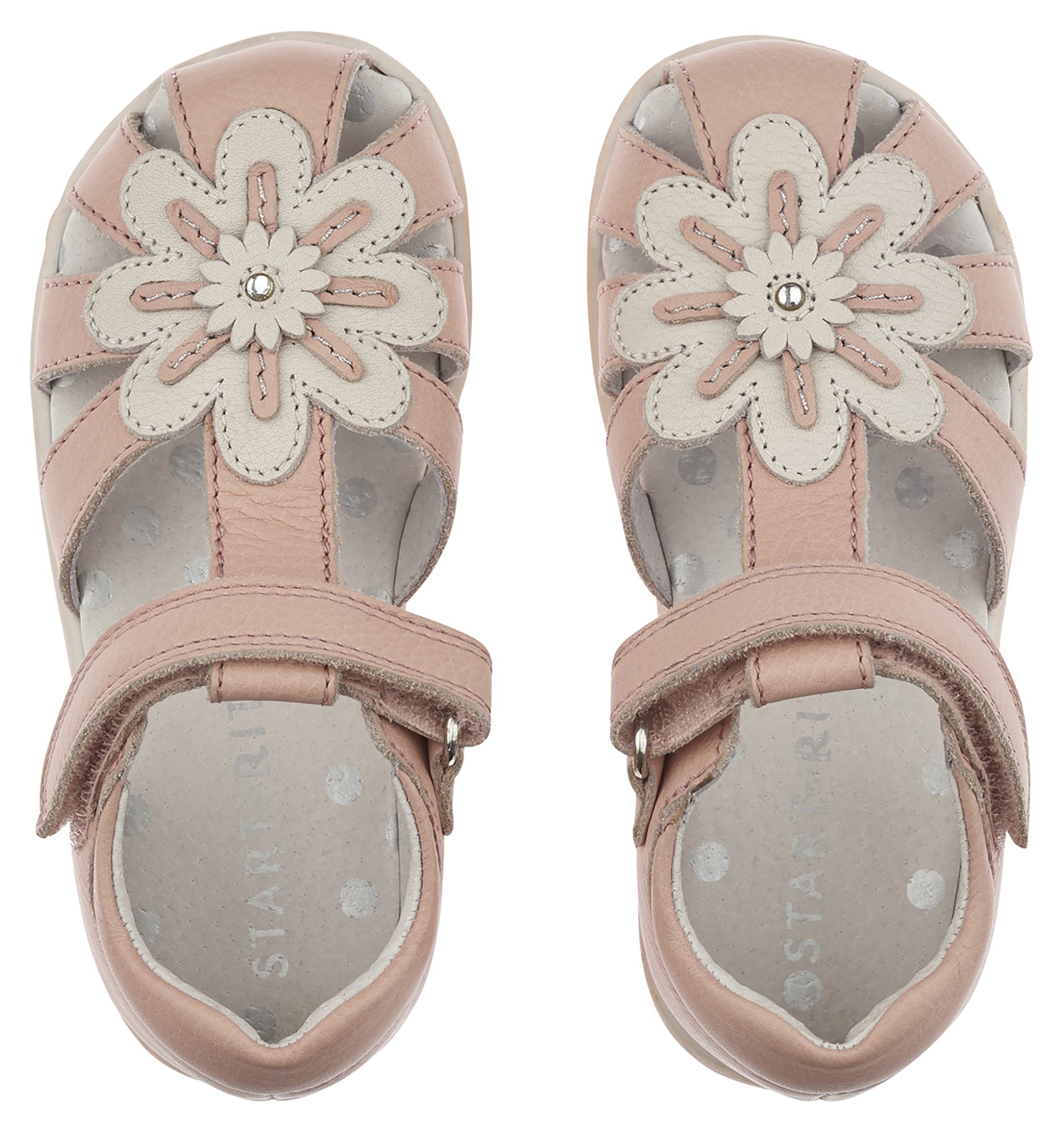 Start-Rite Primrose Pink / Taupe Leather 5164_8 - Girls Sandals ...