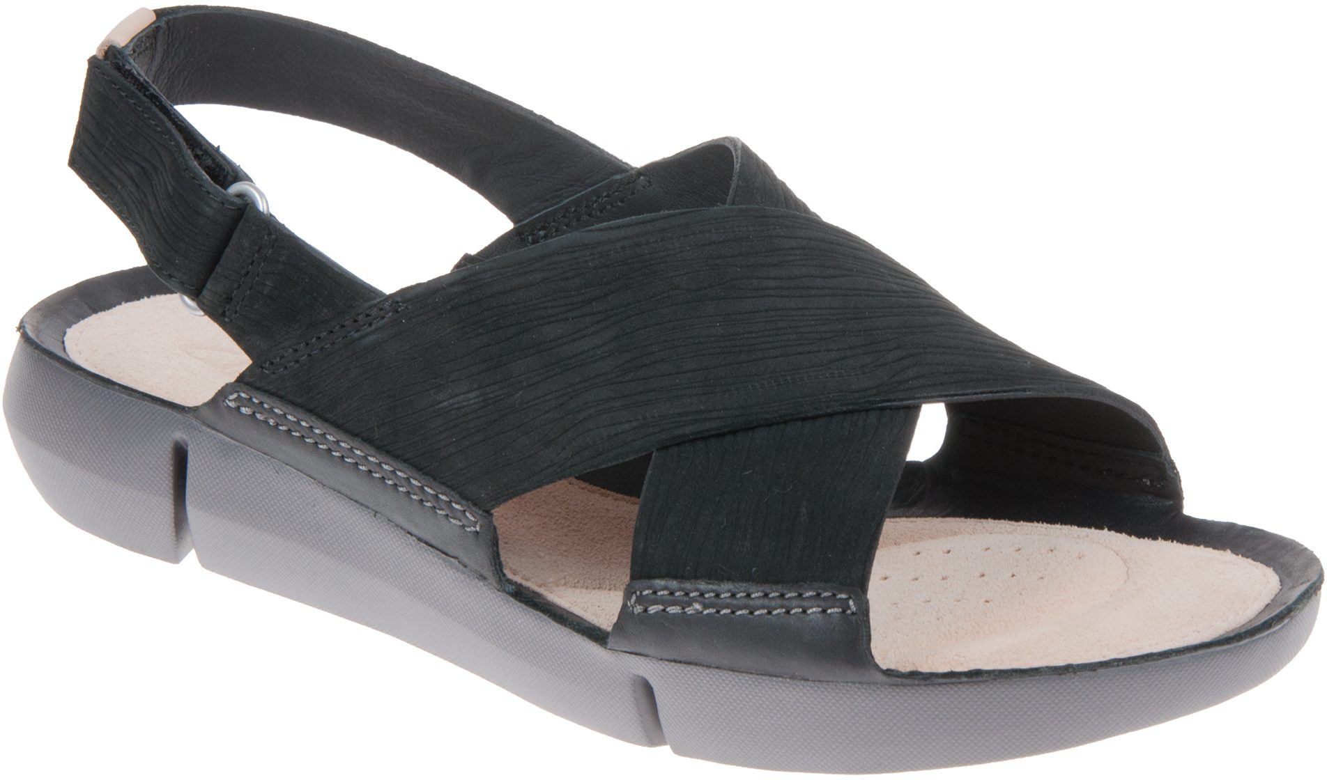 Clarks Chloe Black Nubuck 26131276 - Full Sandals Humphries