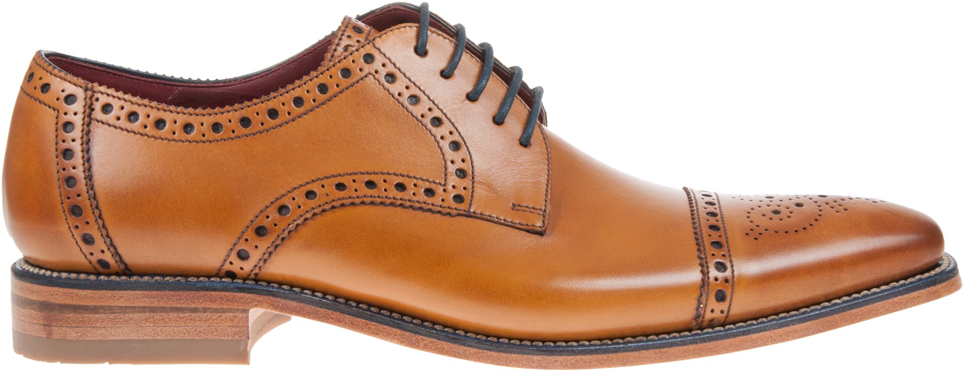 loake tan foley brogue shoe