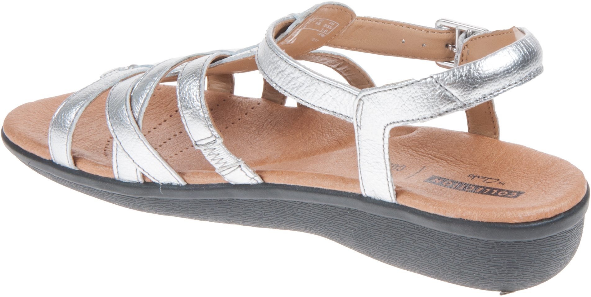 manilla bonita silver leather