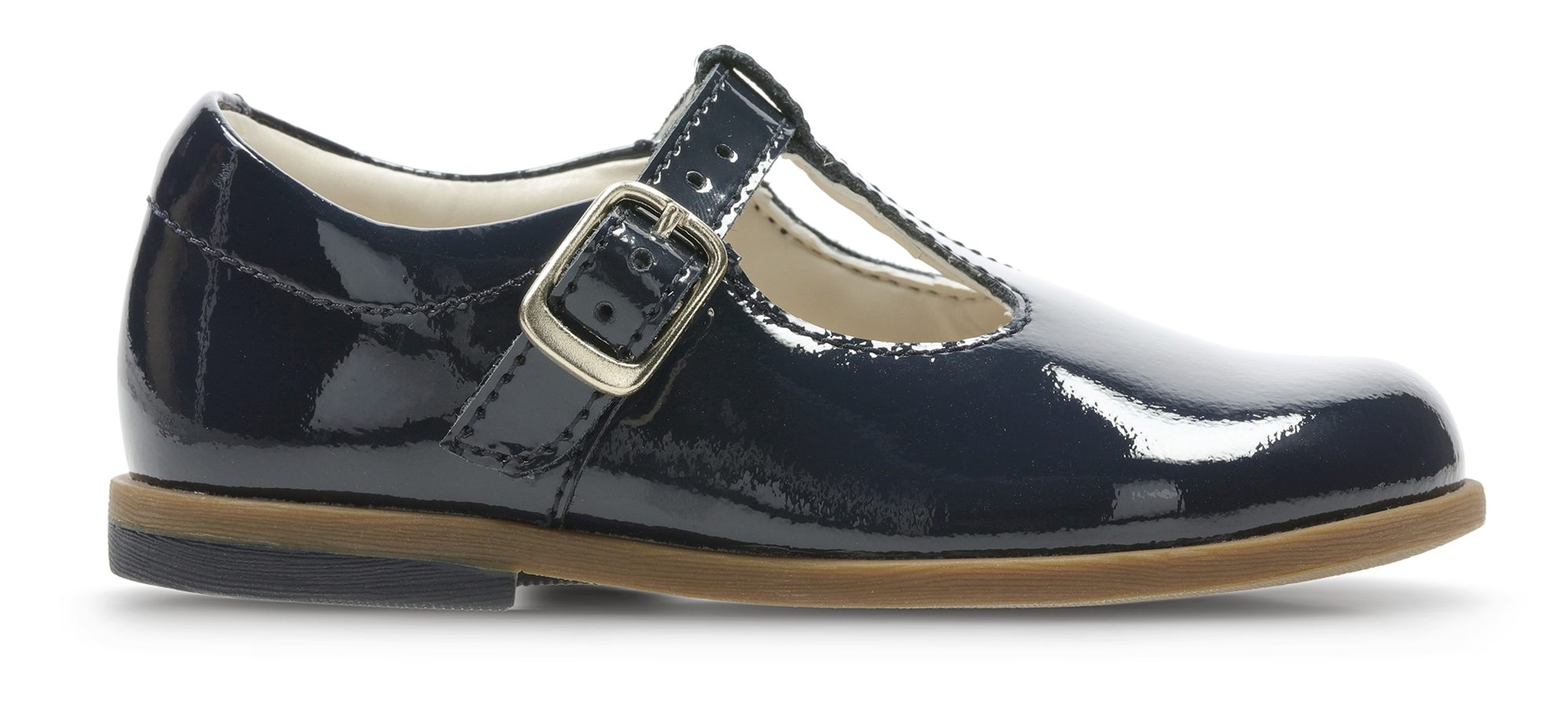 Clarks drew top shine navy