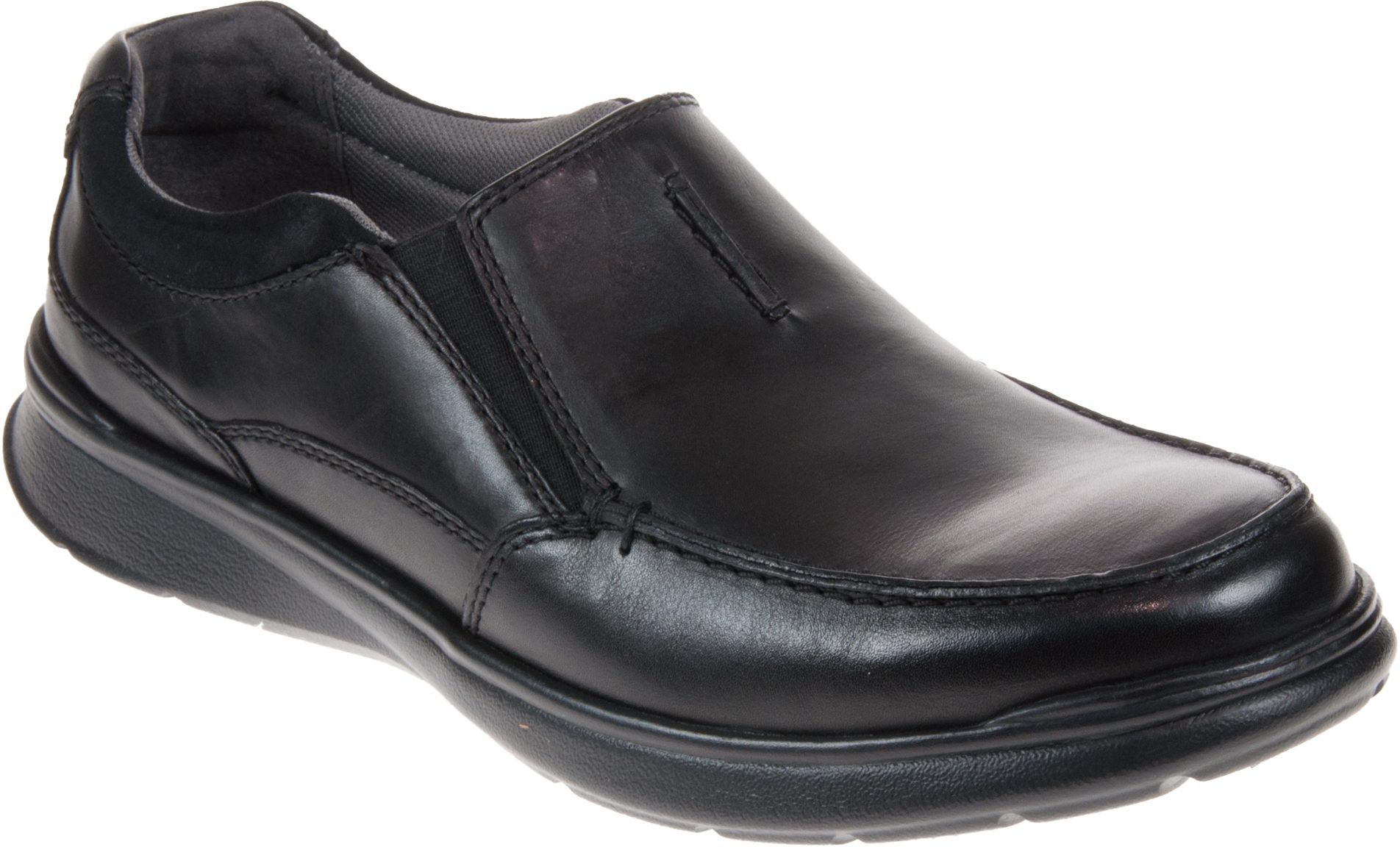 Clarks Cotrell Free Black Smooth Leather 26137386 - Casual Shoes ...