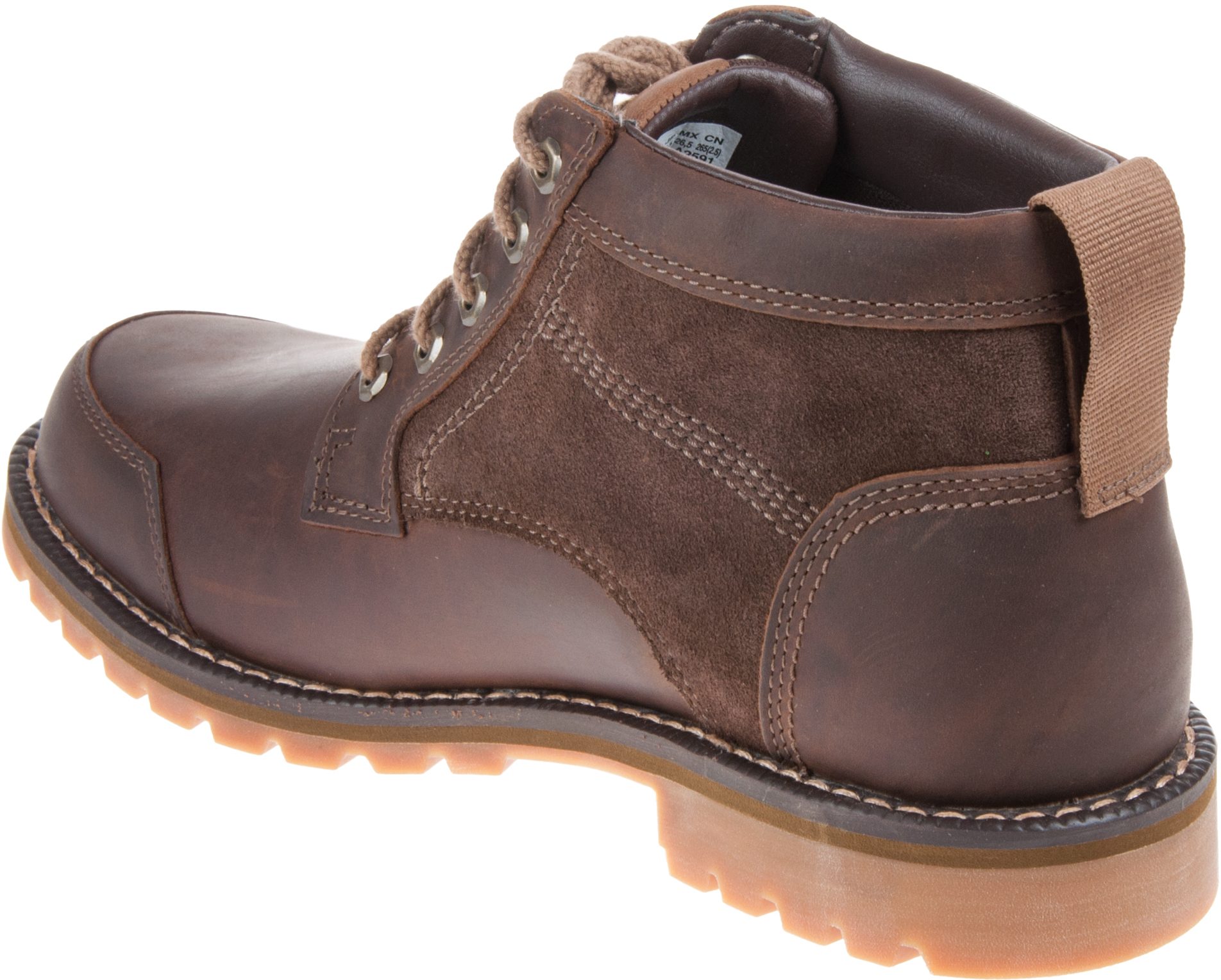 dark brown larchmont 5 eye chukka boots