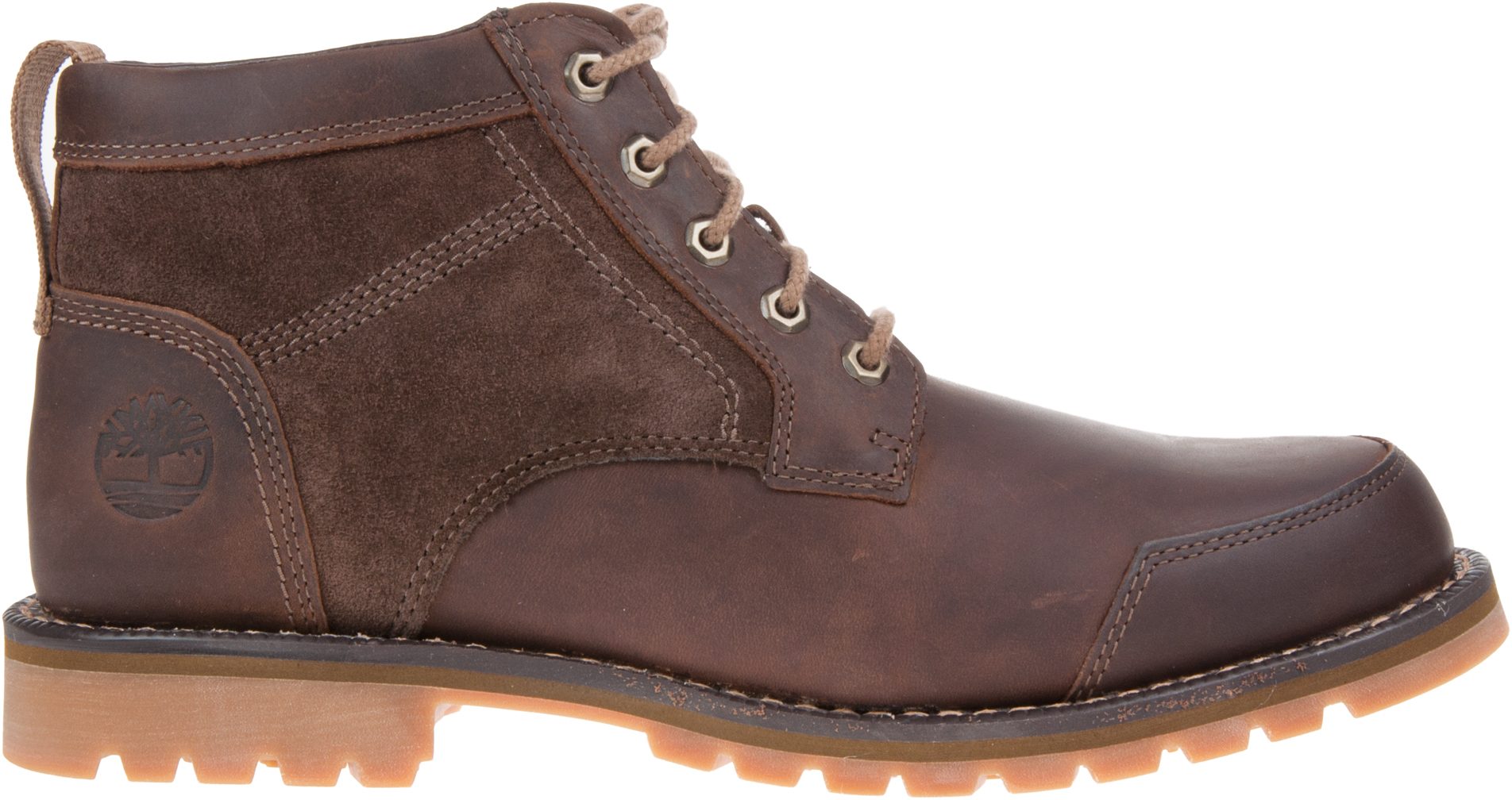 timberland dark brown larchmont 5 eye chukka boots