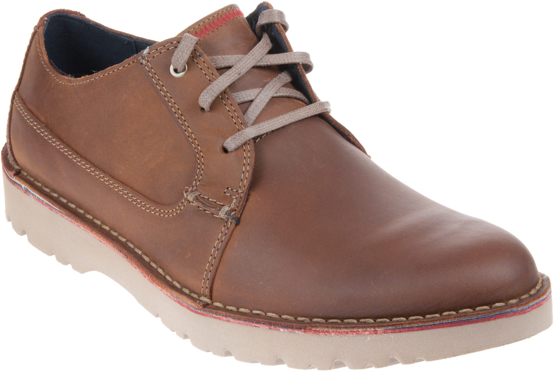 distorsión de nuevo jurar Clarks Vargo Plain Dark Tan Leather 26136676 - Casual Shoes - Humphries  Shoes