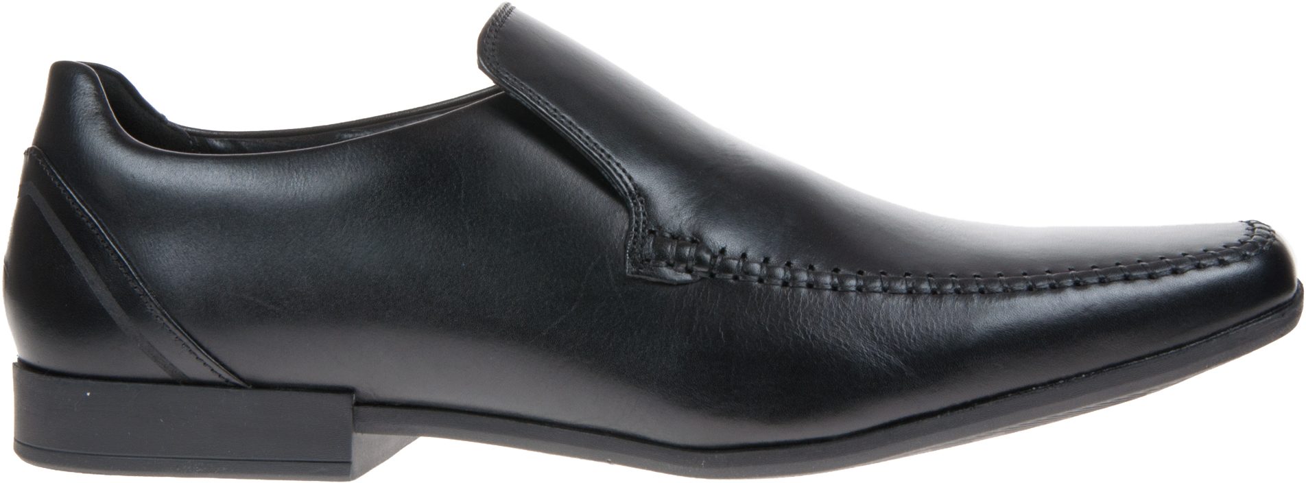 glement seam black leather