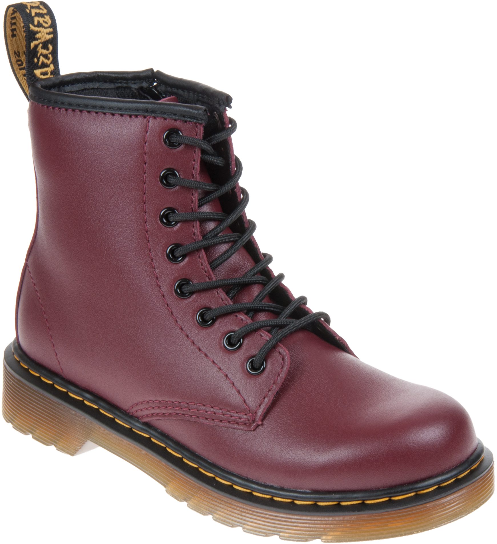 Dr. Martens 1460 Junior [Delaney] Cherry Red Softy 15382601 - Boys ...