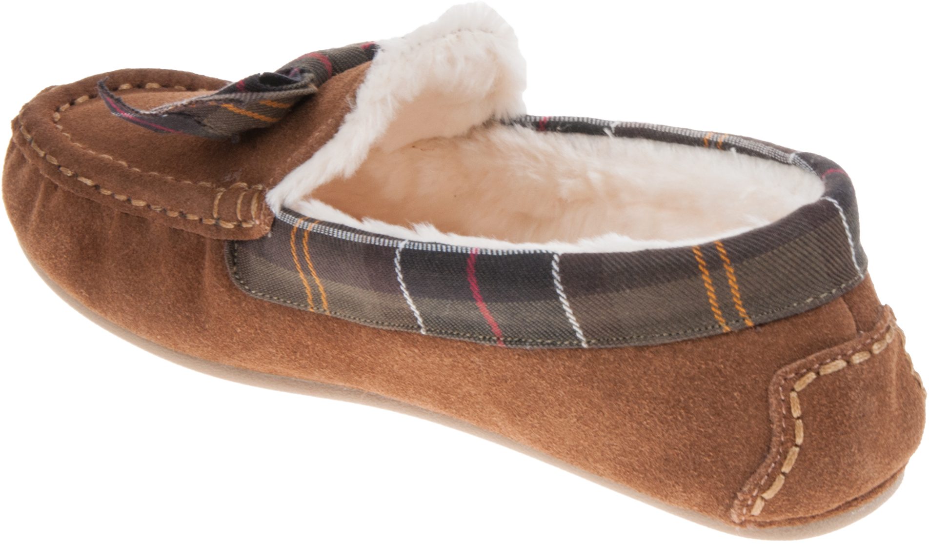 barbour camel slippers