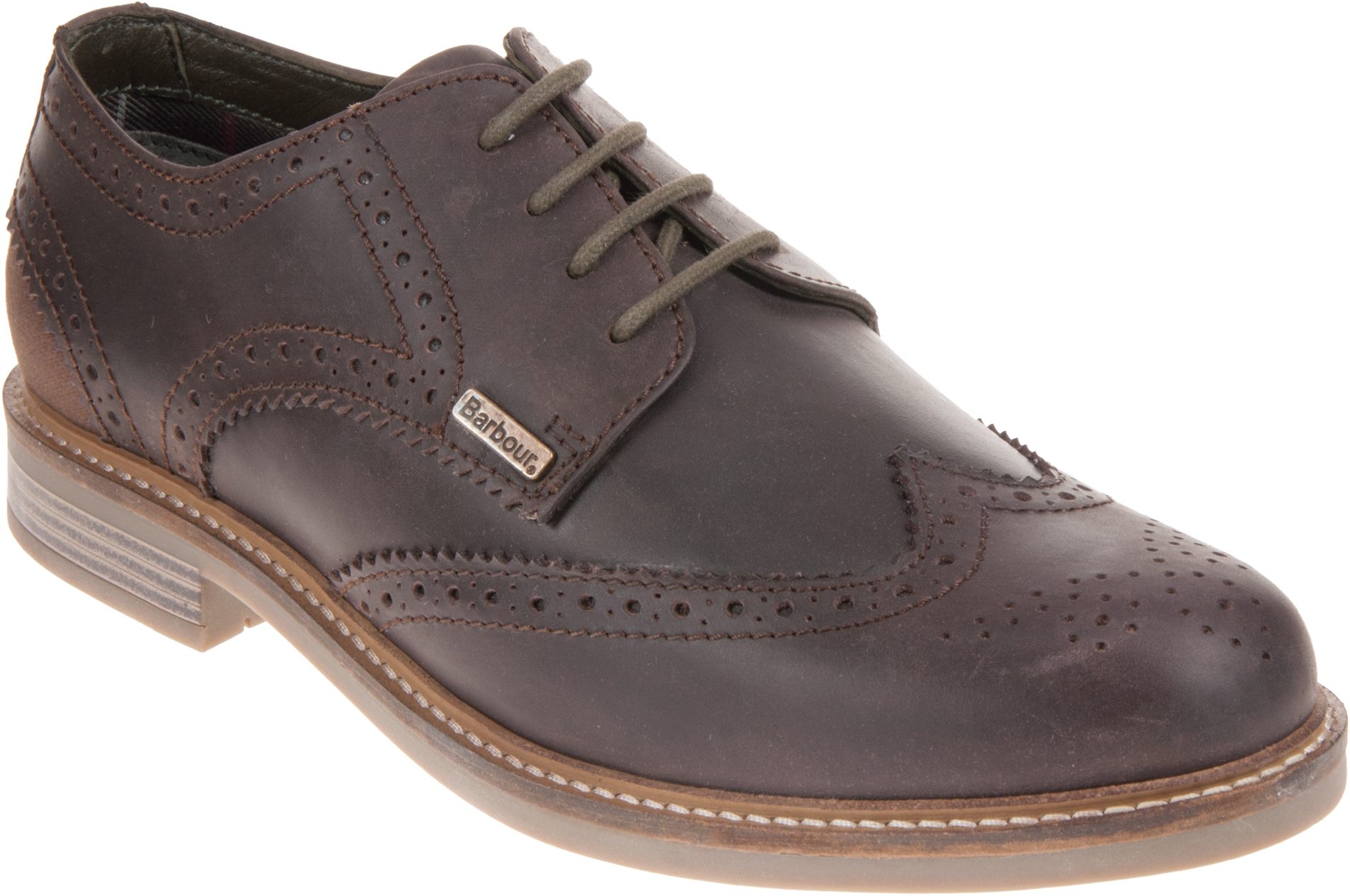 Barbour Bamburgh Choco MFO0418BR95 Brogues Humphries Shoes