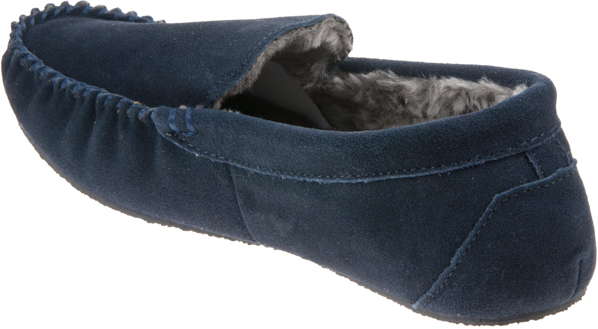 Freestep Clark Navy Suede clk Full Slippers Humphries Shoes