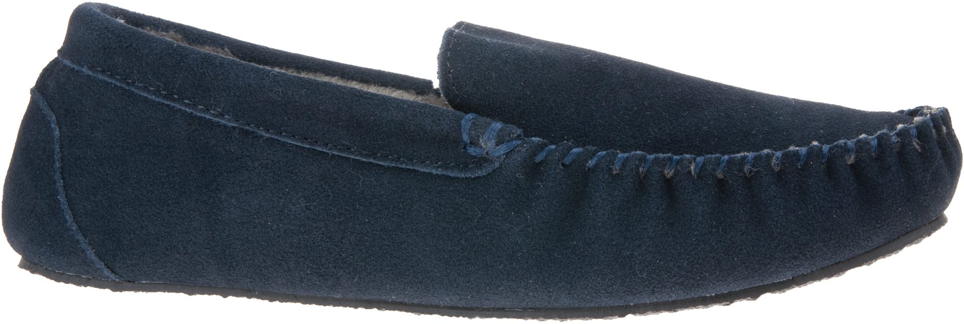 Freestep Clark Navy Suede clk Full Slippers Humphries Shoes