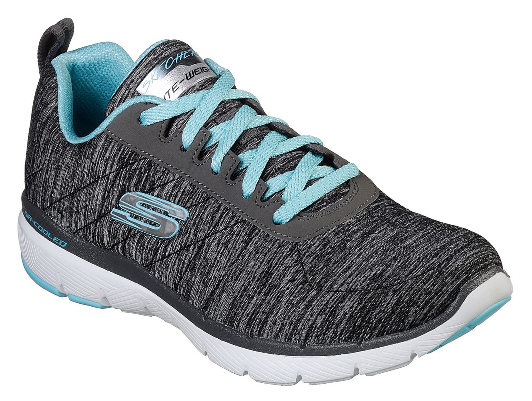 Skechers Appeal 3.0 - Insiders Black / Light Blue 13067 BKLB - Womens Humphries Shoes