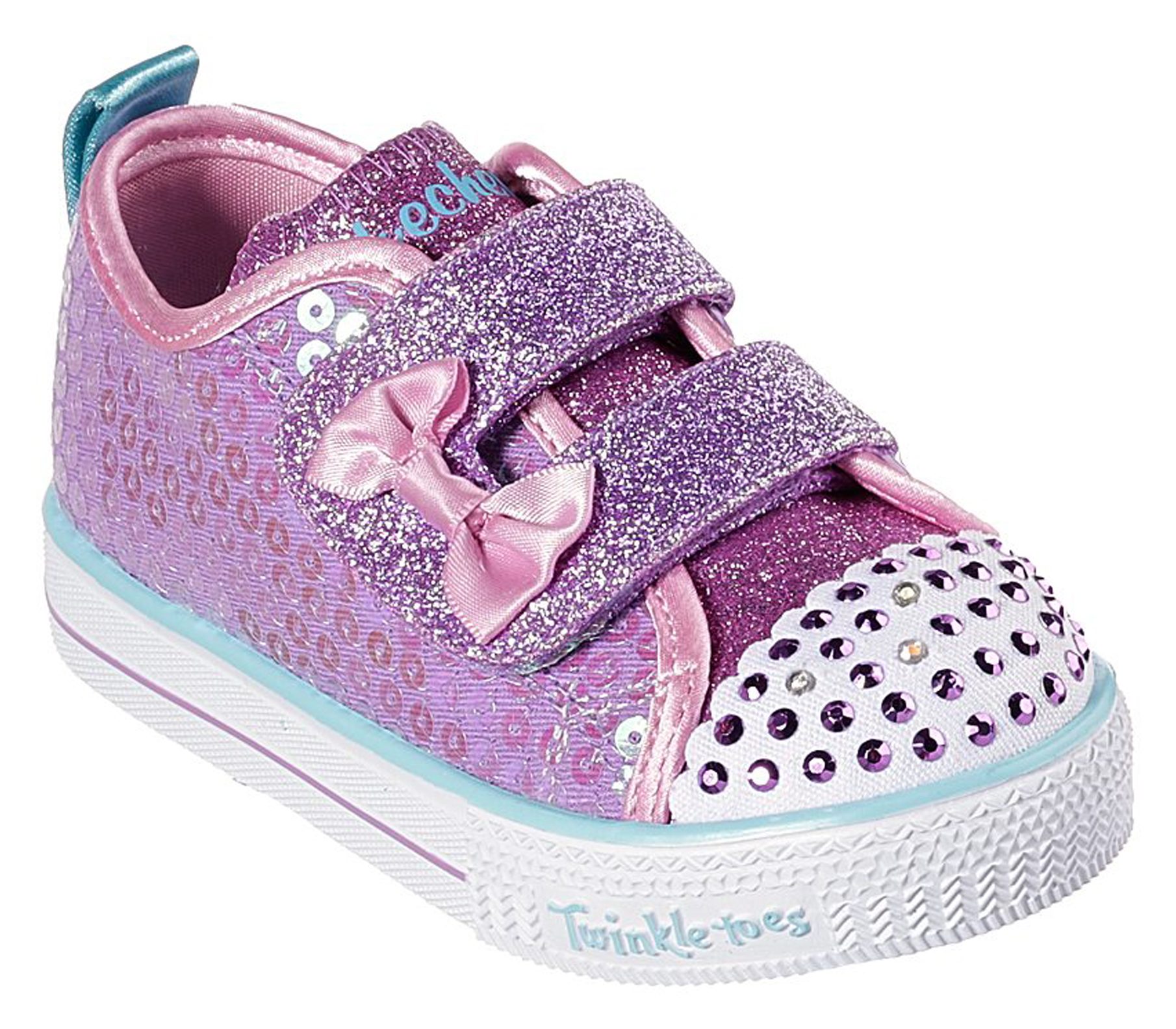 Skechers Twinkle Toes: Shuffle Lite - Mini Mermaid Lavender / Multi ...