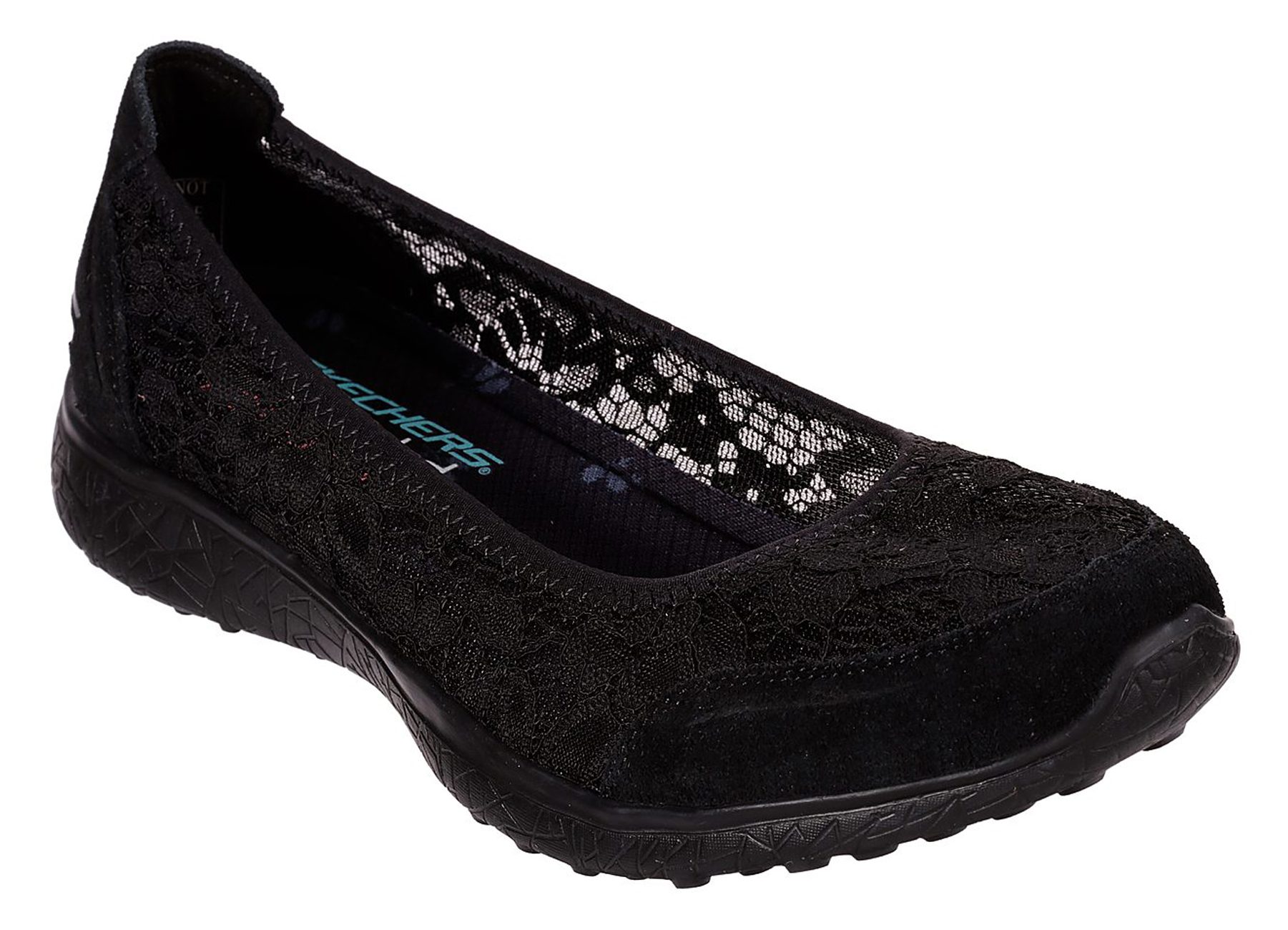 Skechers Microburst - Sweet Bloom Black 23581 BBK - Ballerina Shoes ...