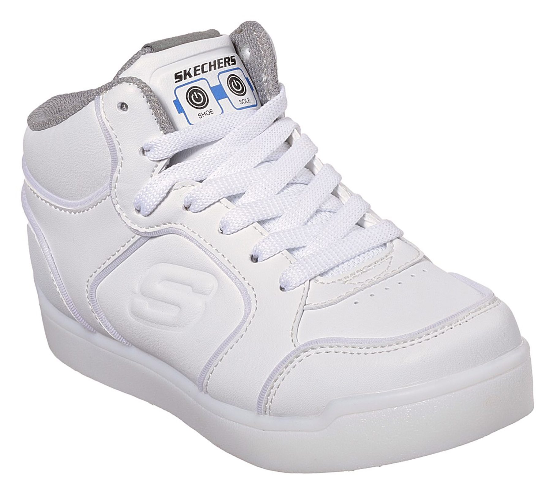 Skechers S Lights: Energy Lights Ultra White 90622L WHT - Boys Boots ...
