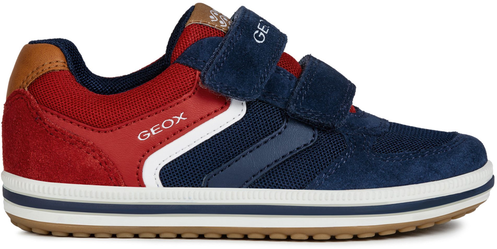 Geox JR Vita Red Navy J92A4A 01422 C7217 Boys Shoes - Humphries Shoes