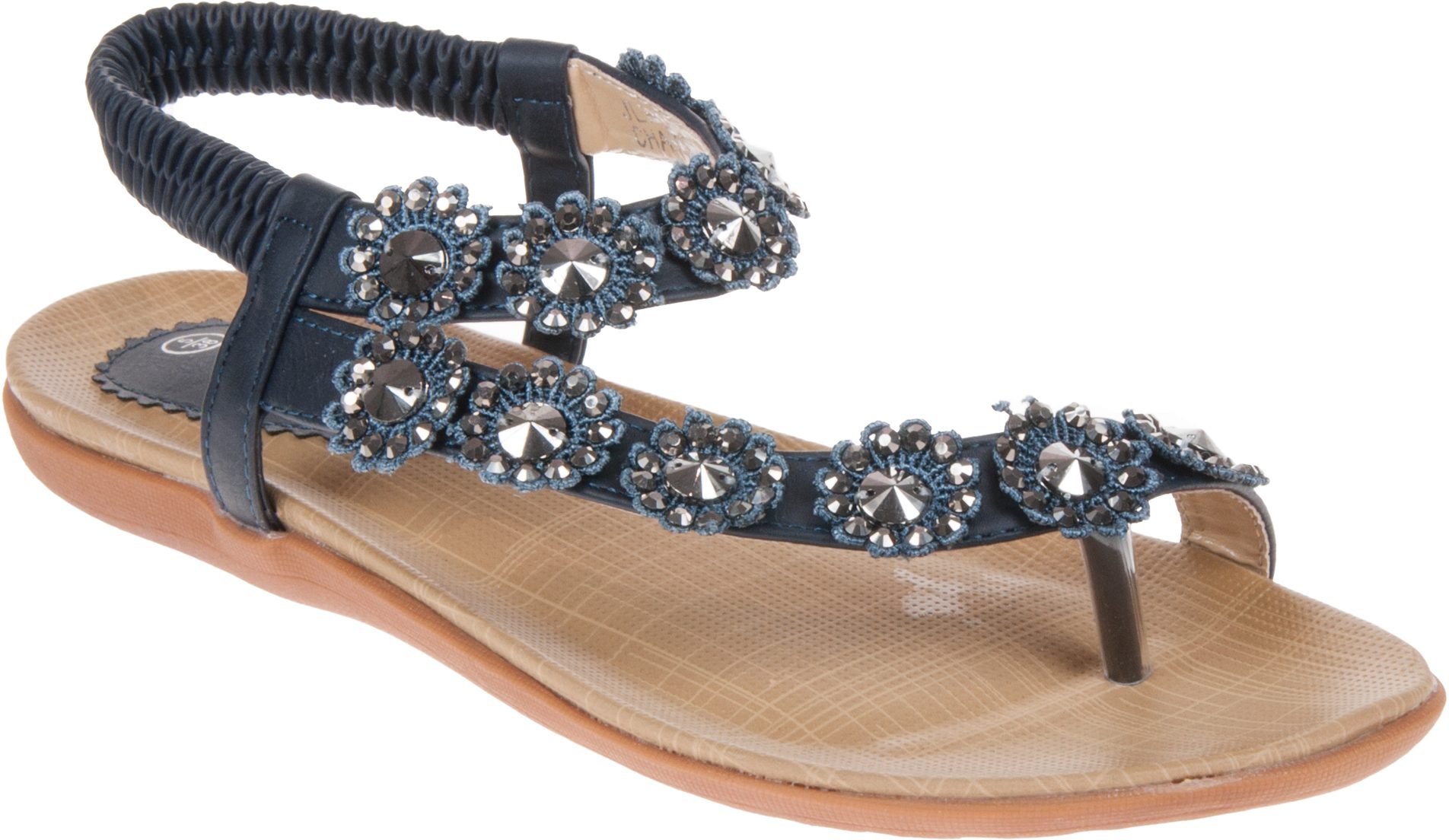Lunar Charlotte Womens Navy JLH 601 NY Full Sandals Humphries Shoes