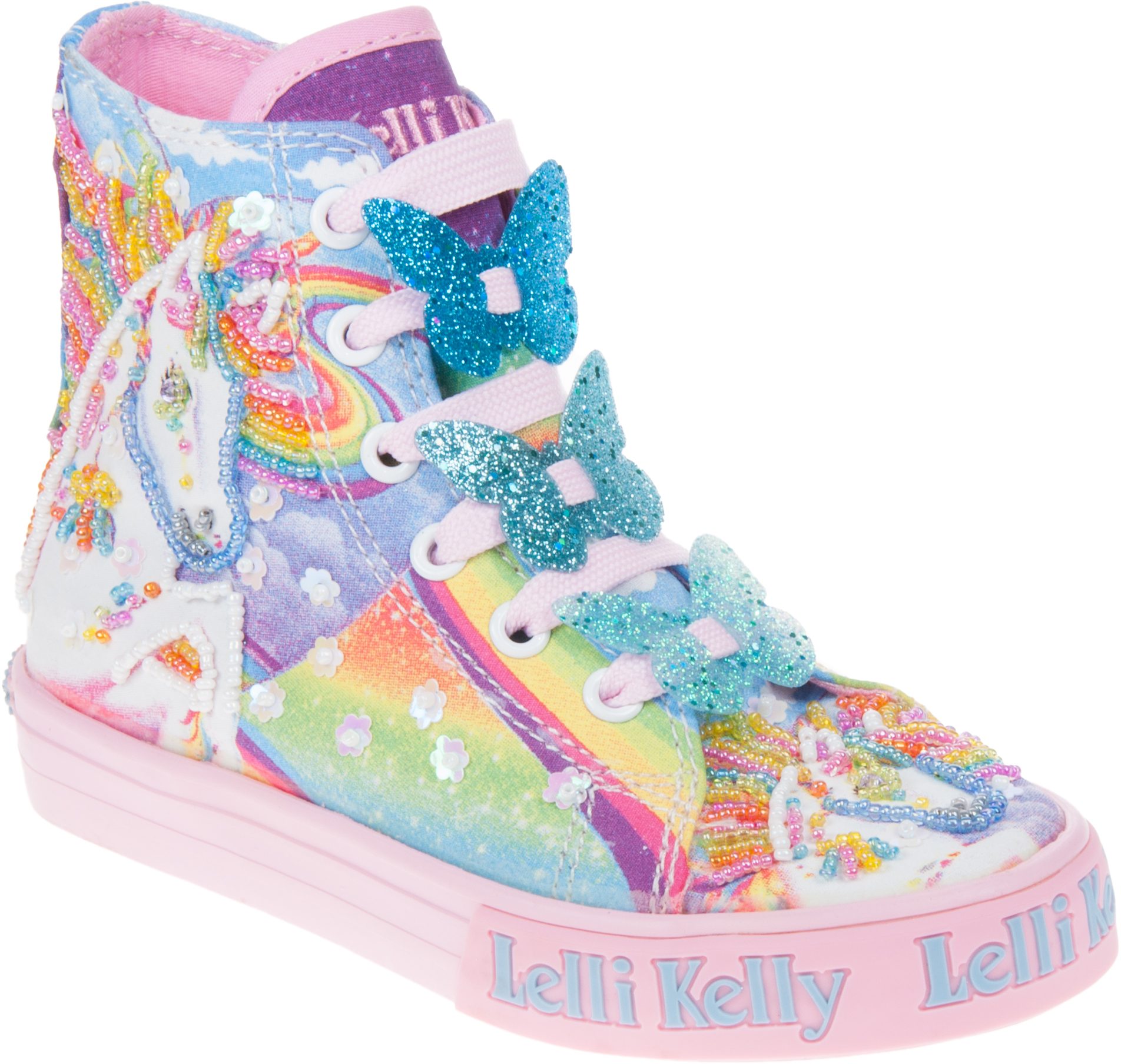 Lelli Kelly Unicorn Wings Mid Rainbow Trainers