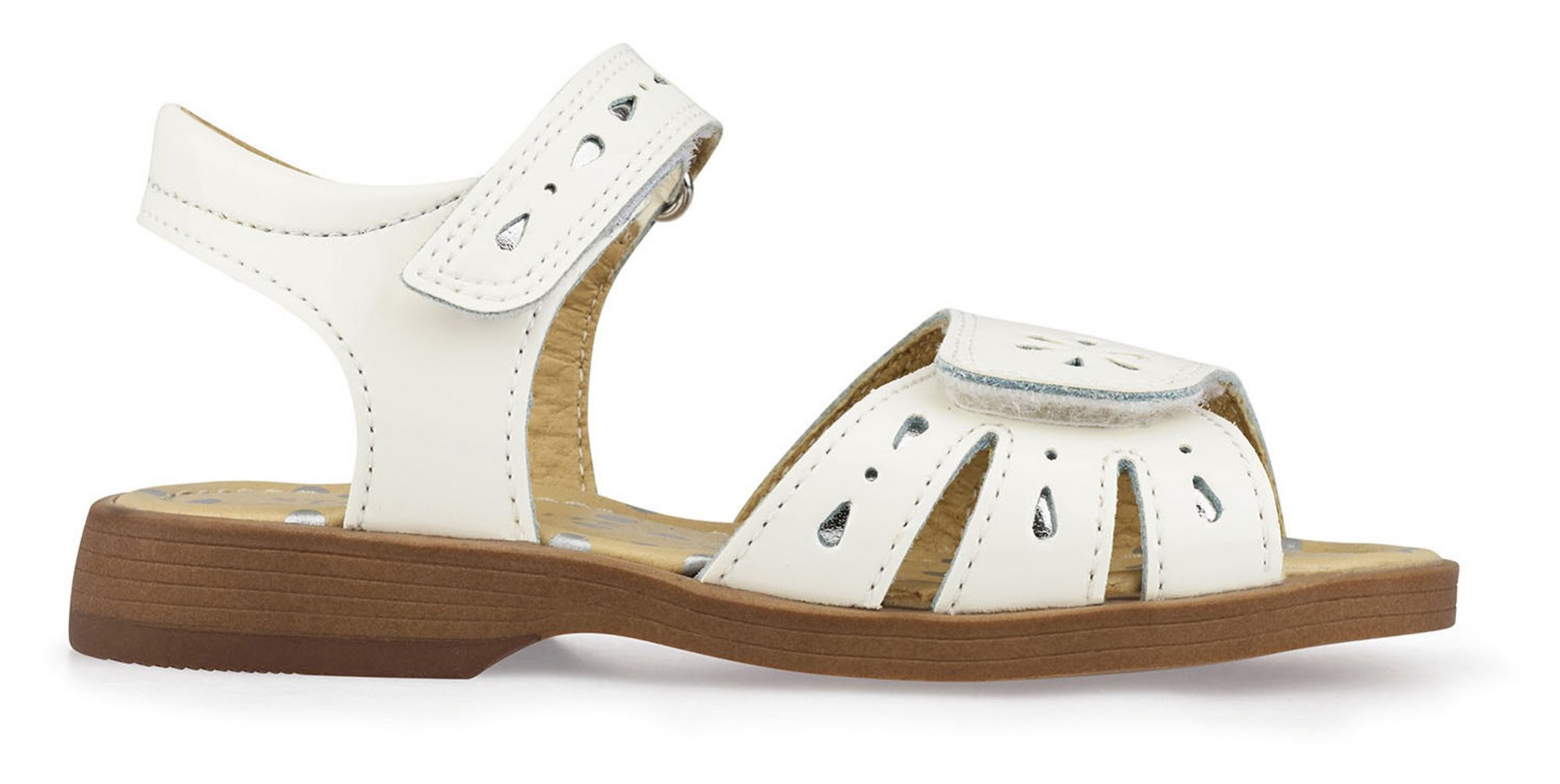 Start-Rite Flutter White Patent 5182_4 - Girls Sandals - Humphries Shoes