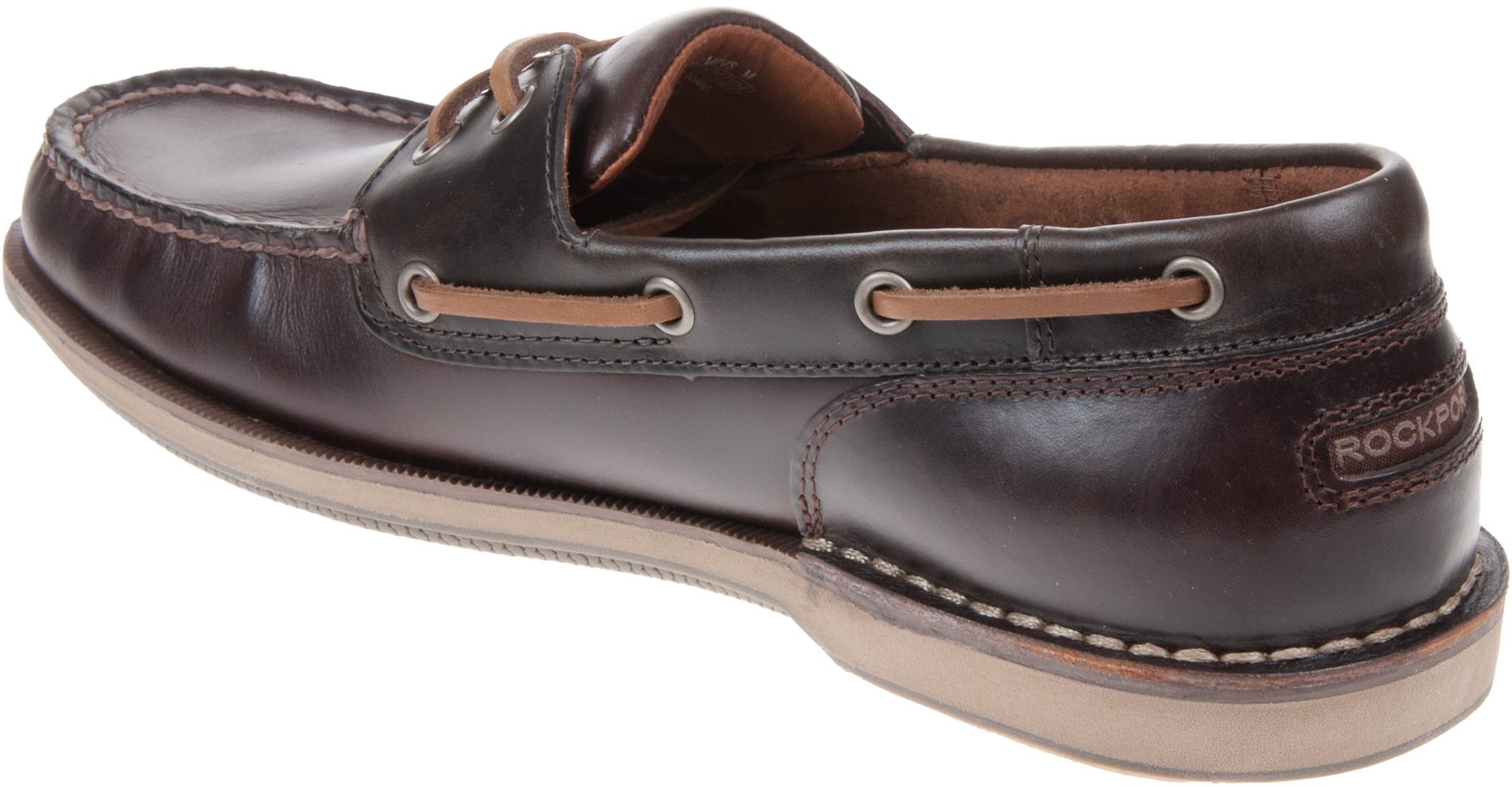 Rockport Perth Beeswax / Brown Leather CH1237 Boat Shoes Humphries