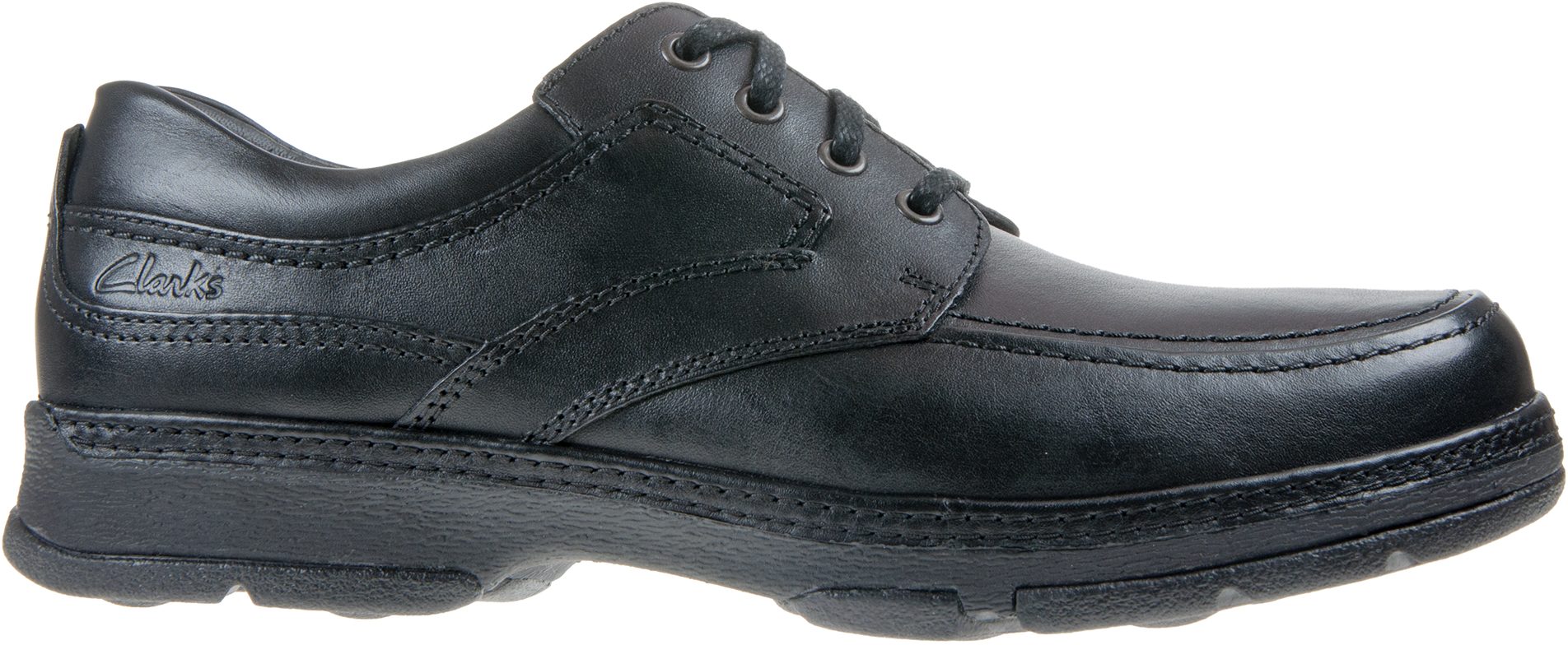 clarks star stride black leather