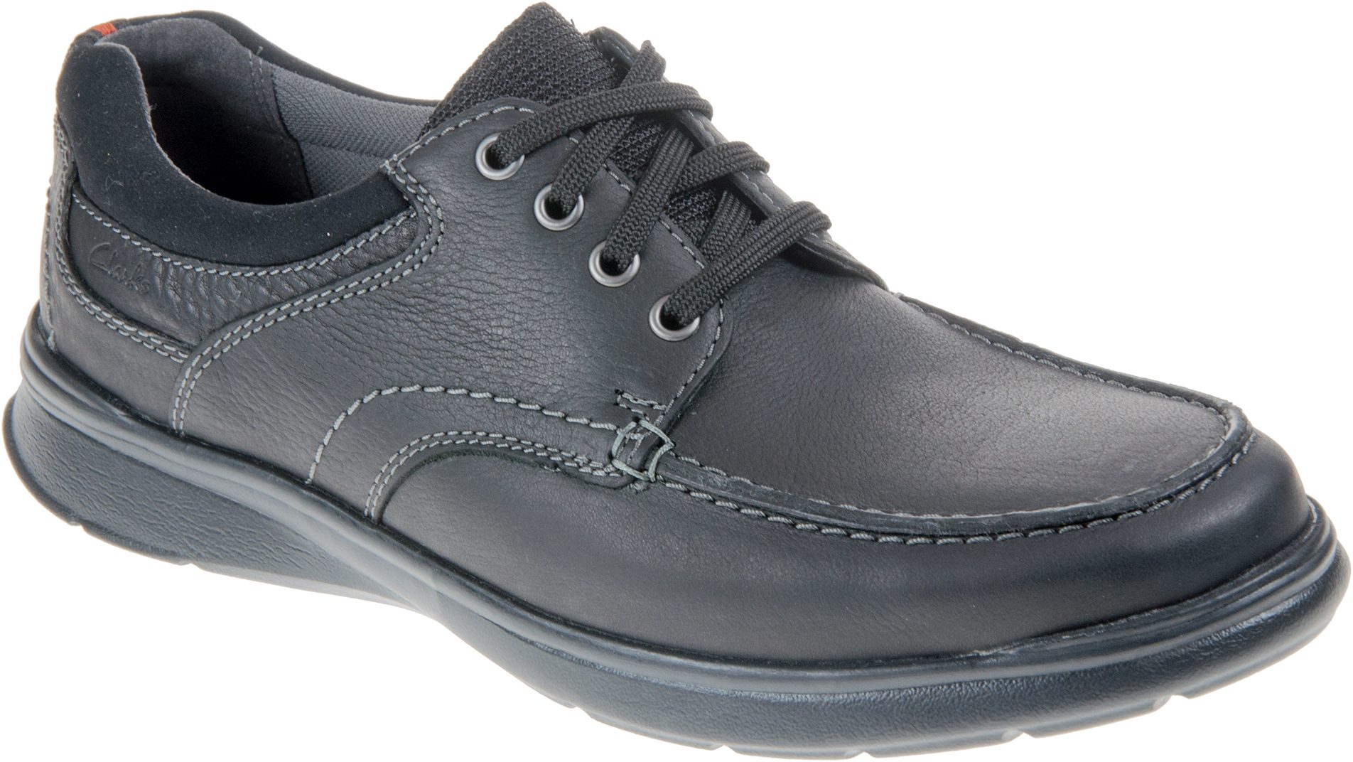 Clarks Cotrell Edge Black Oily 26120211 - Casual Shoes - Humphries Shoes