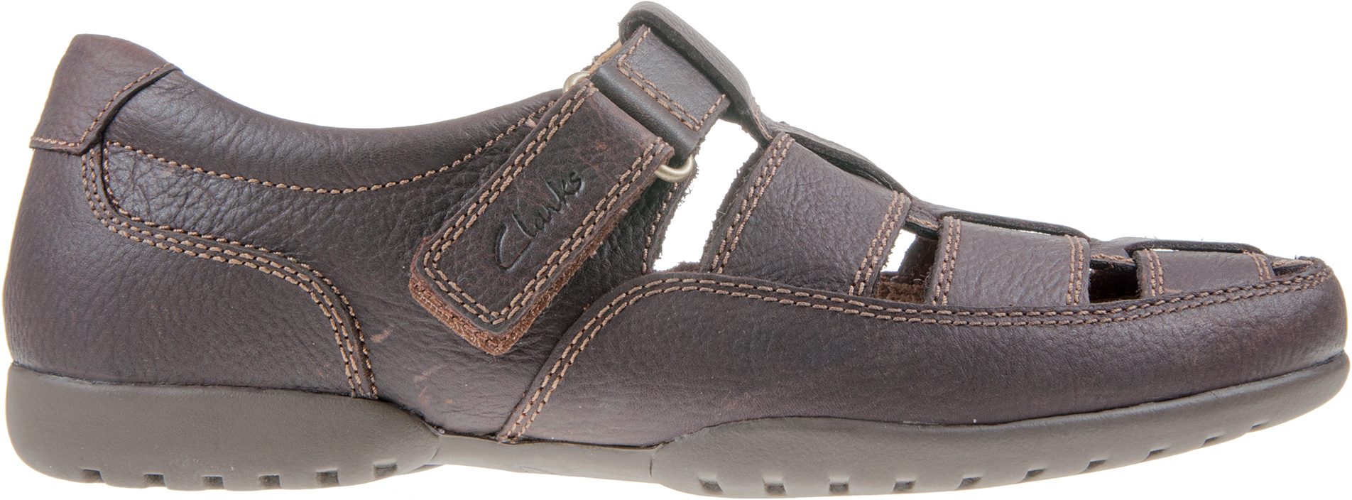 Clarks Stijlvolle platte sandalen voor mannen Brown Heren
